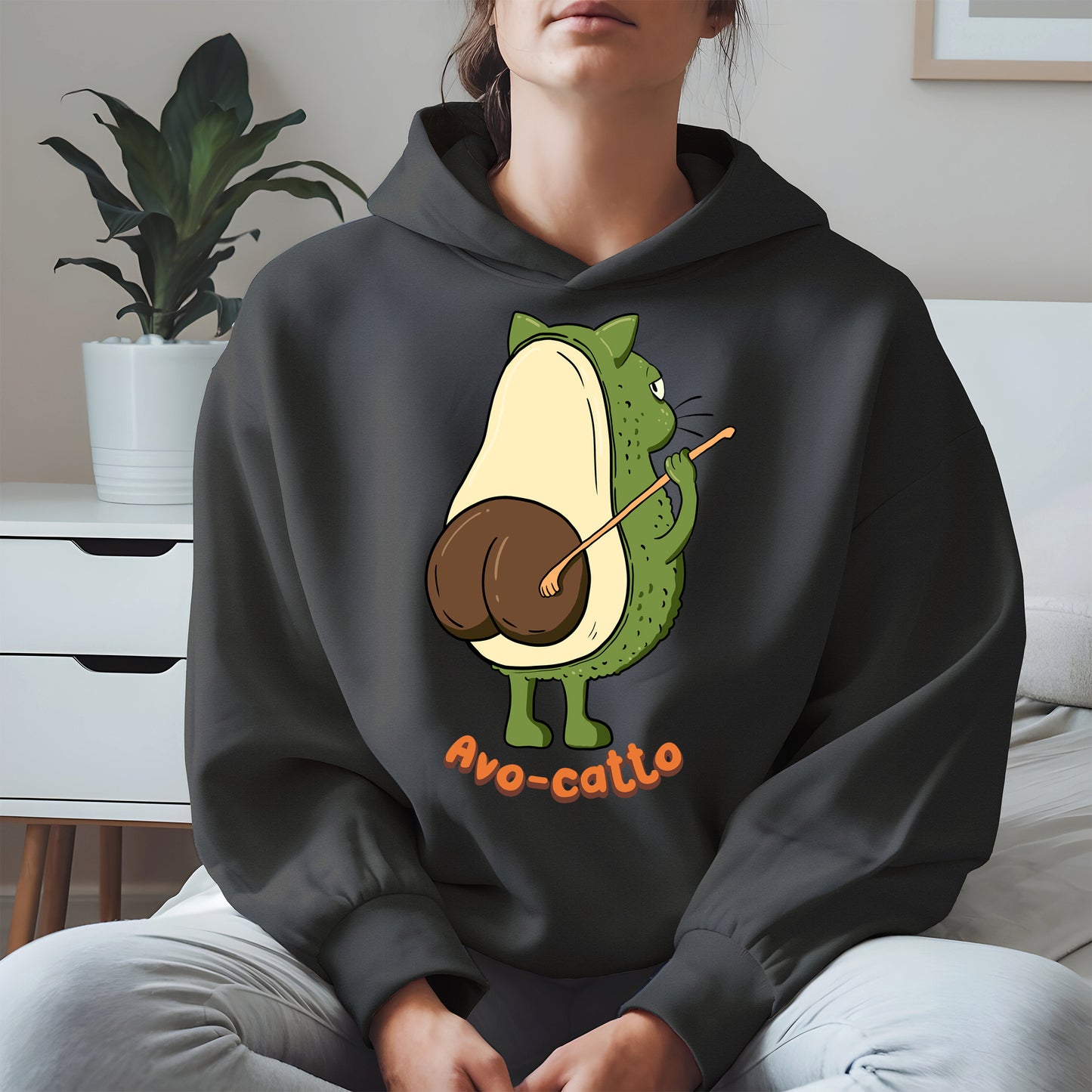 Avo-catto Shirt Hoodie Sweatshirt