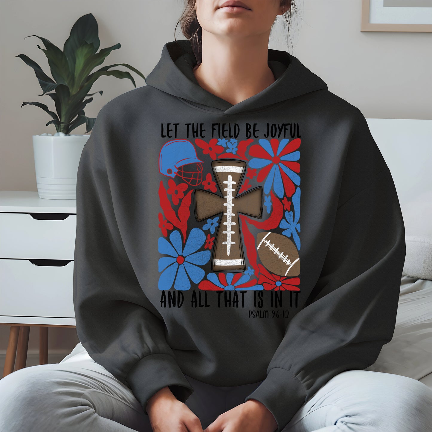 Faith Football Shirt Sport Tee Hoodie Sweatshirt Gift for Fans