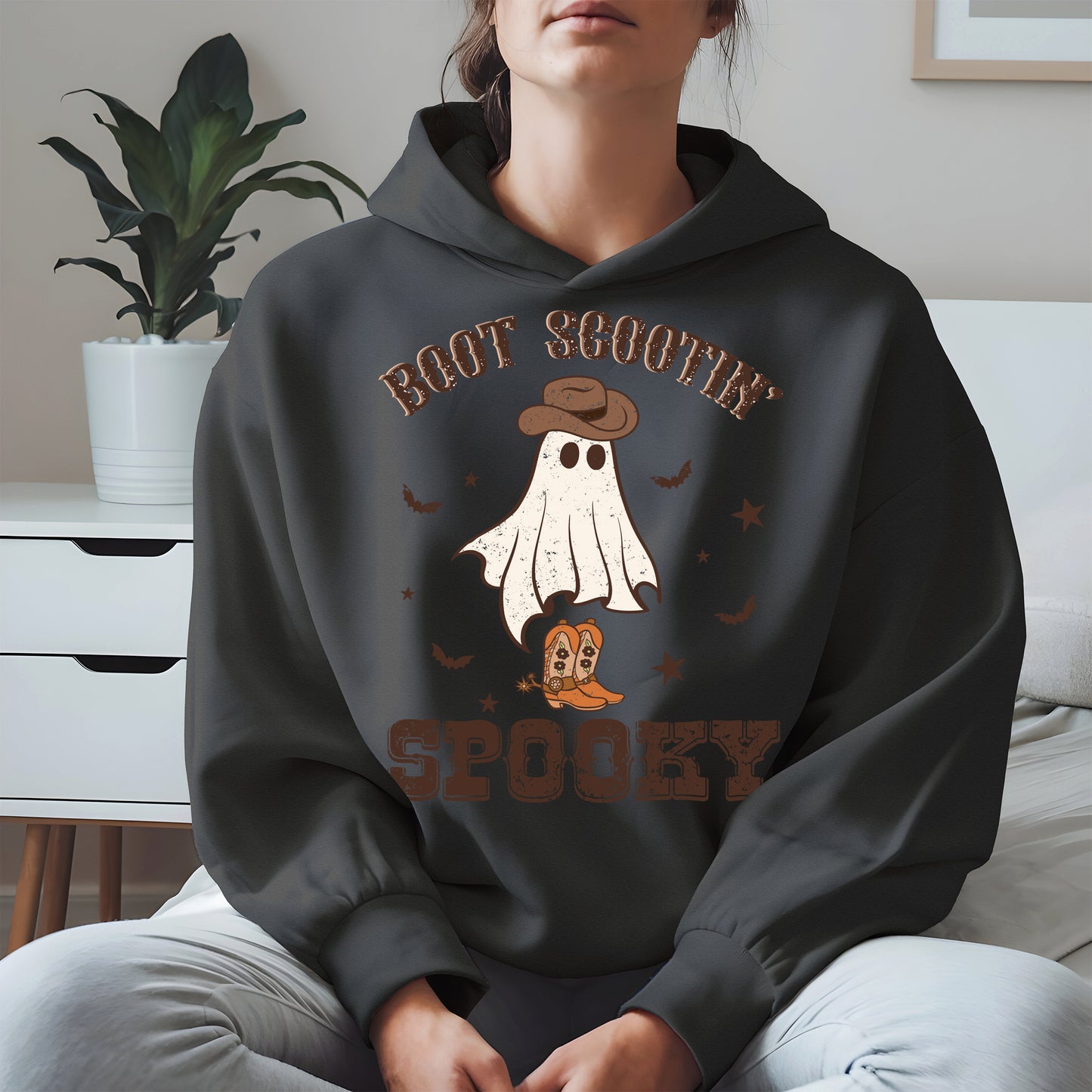 Boot Scootin Spooky Ghost Tee