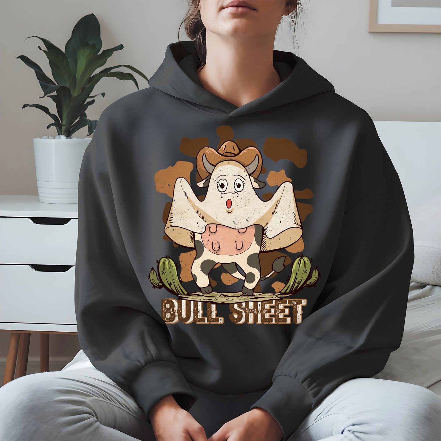 Bull Sheet Funny Ghost Cow Tee