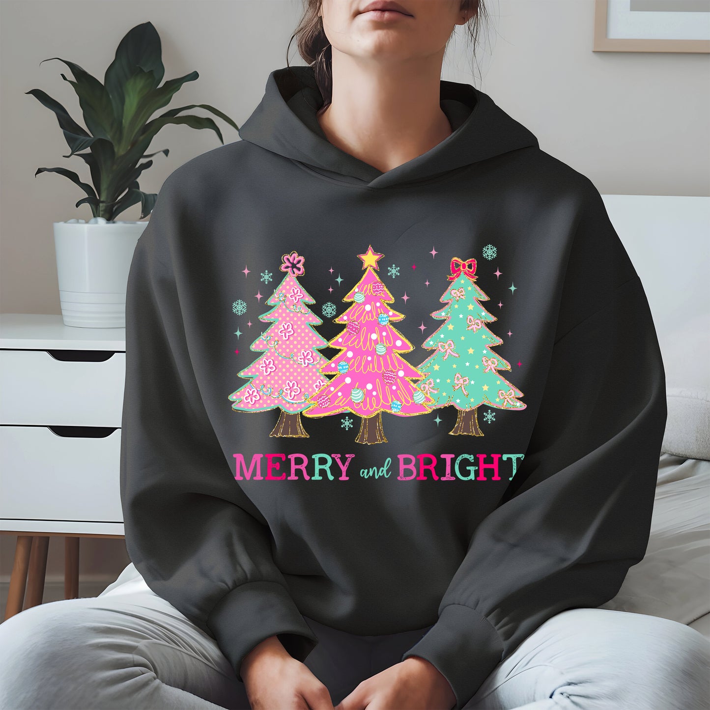 Merry and Bright Christmas Tree Shirt