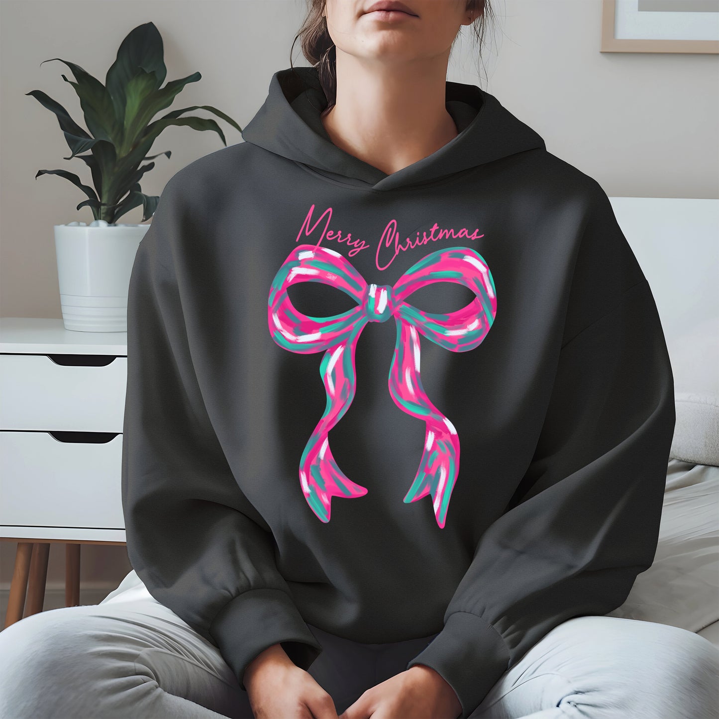 Merry Christmas Coquette Bow Shirt