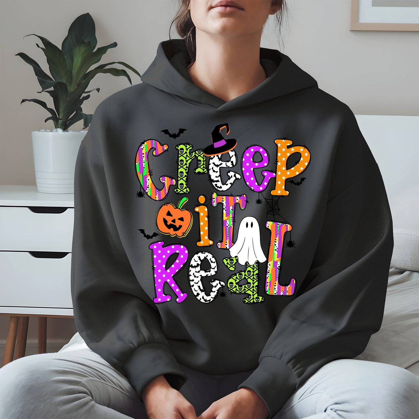 Creep It Real Doodle halloween shirt
