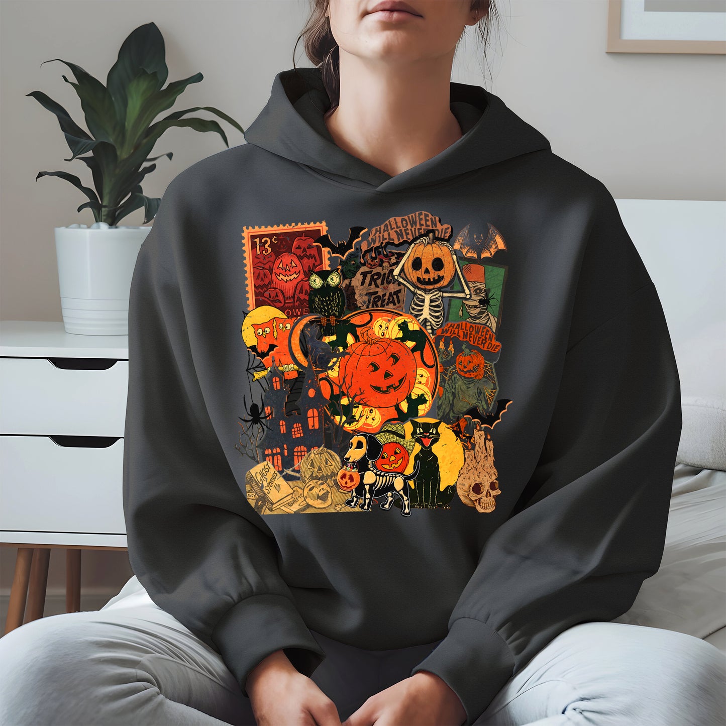 Collage Halloween shirt and hoodie
