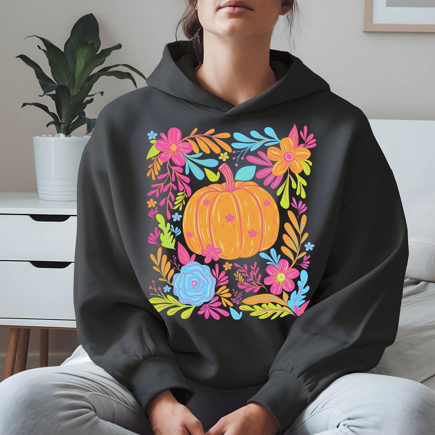 Neon Pumpkin halloween shirt