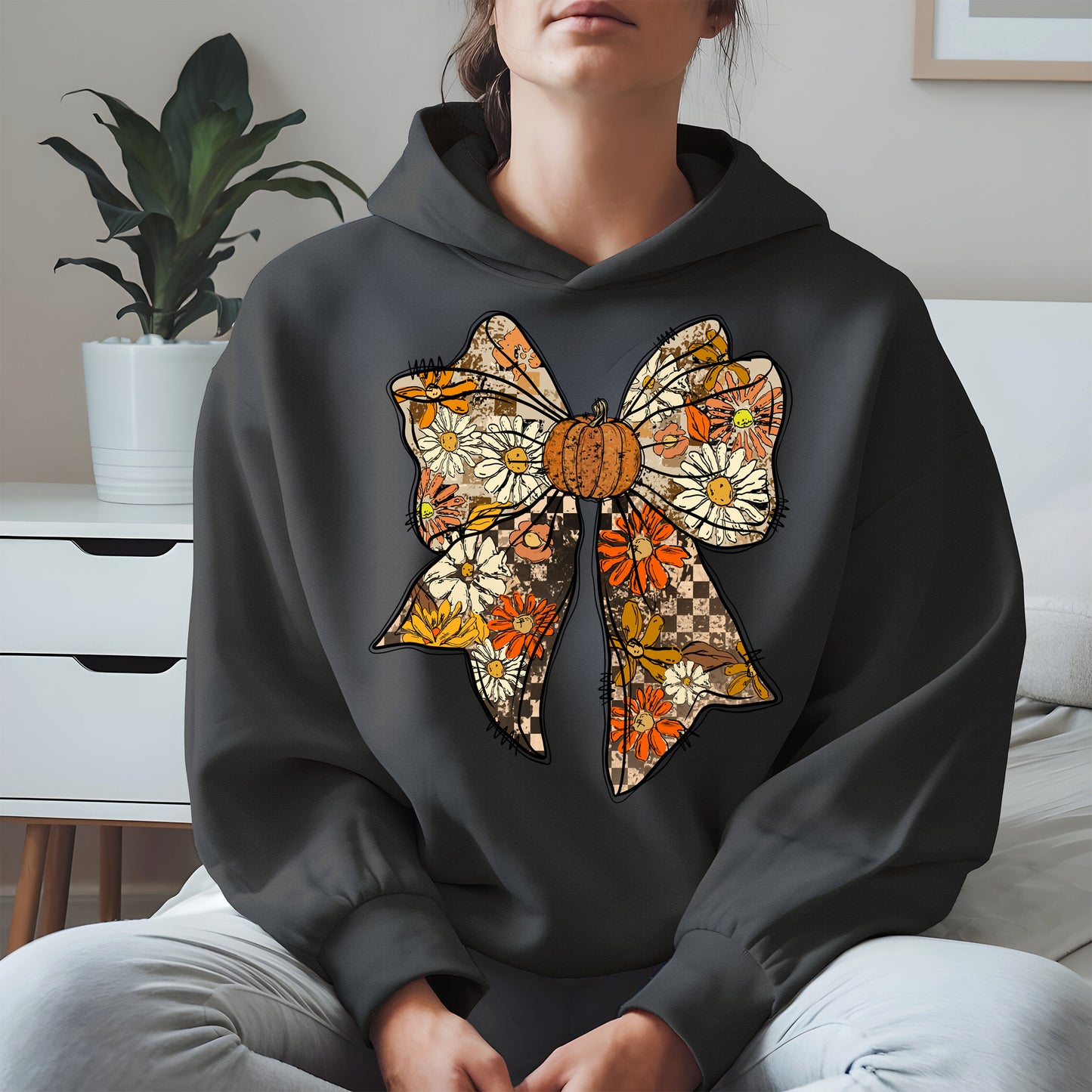 Floral Halloween Coquette Bow shirt