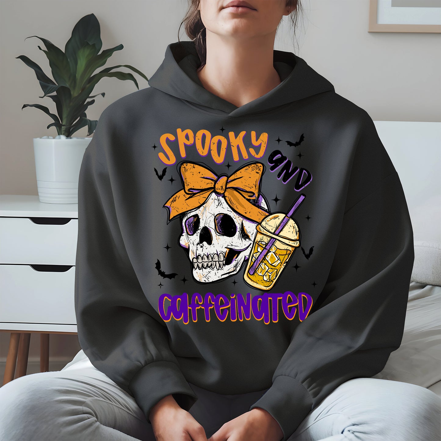 Spooky and Caffeinated halloween shirt