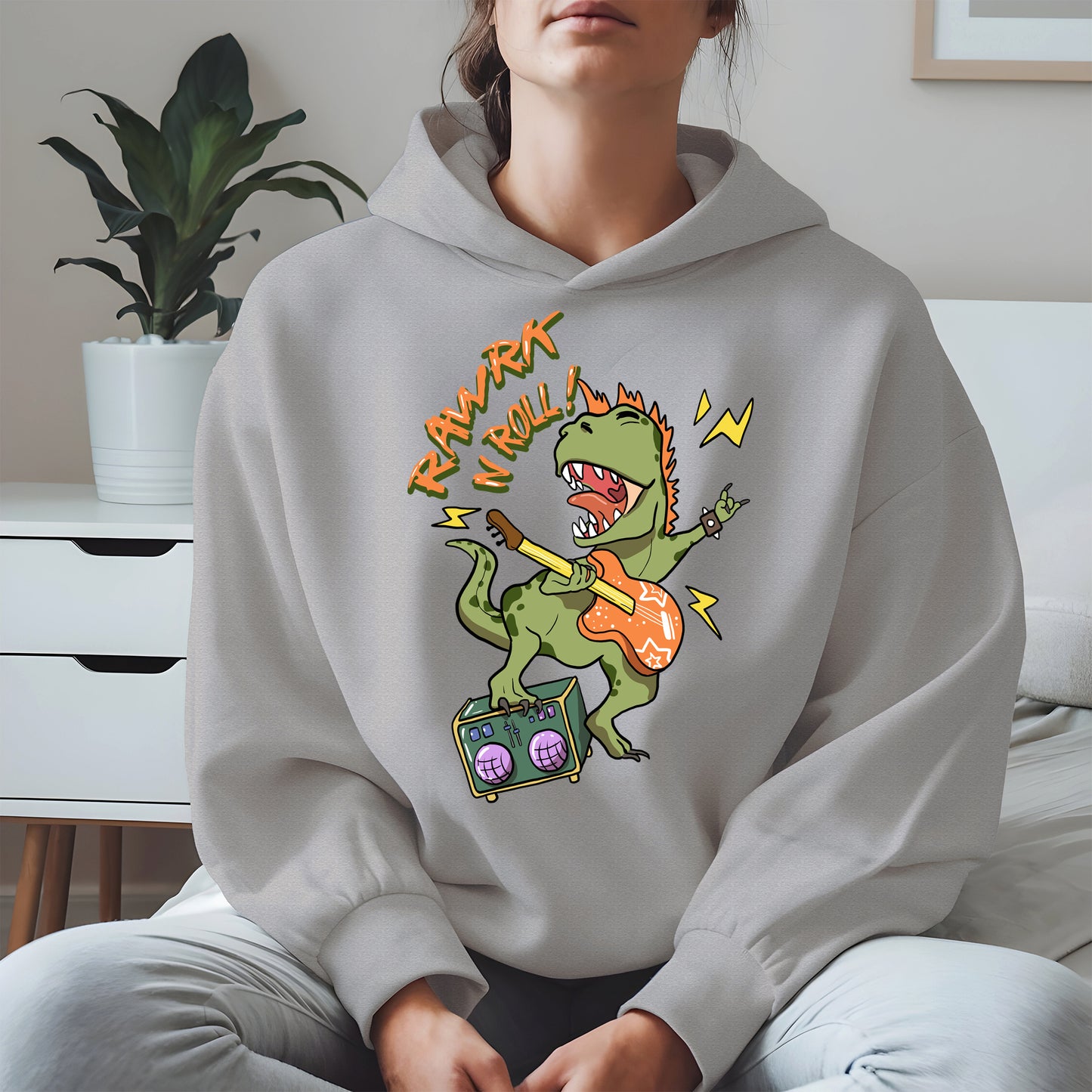 Rawrk N Roll Dinosaur Shirt