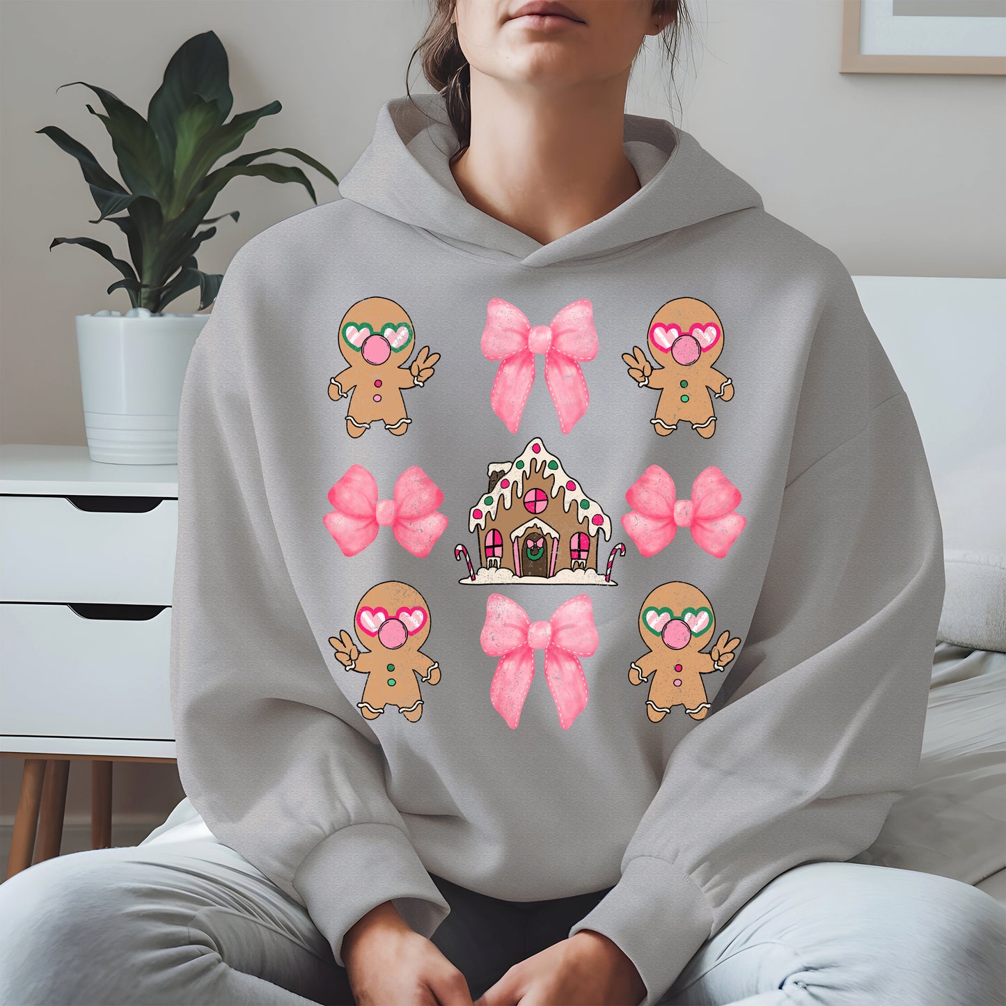 Checkered Gingerbread Cute Christmas Shirt