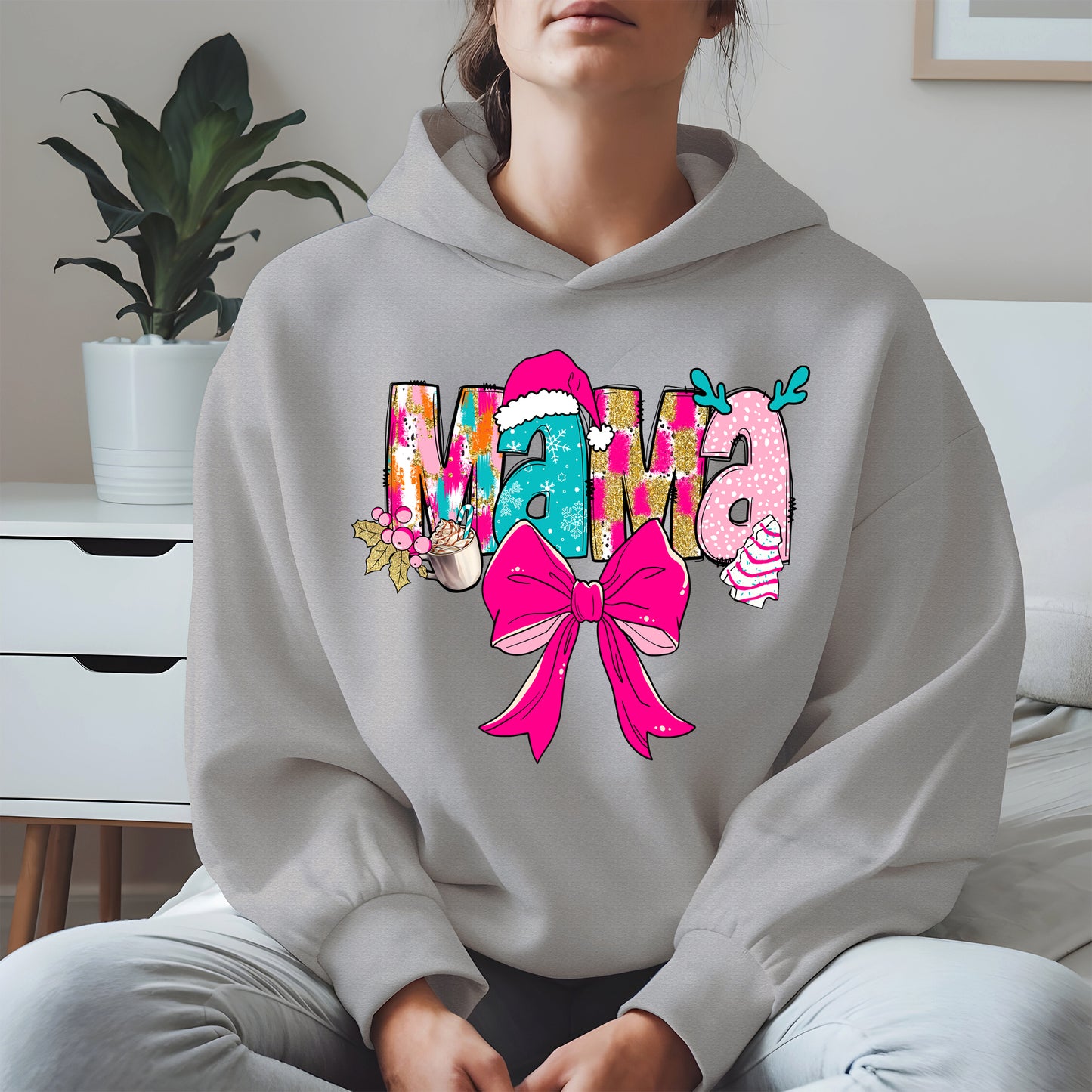 Merry Christmas Mama Shirt Cute Holiday Gift
