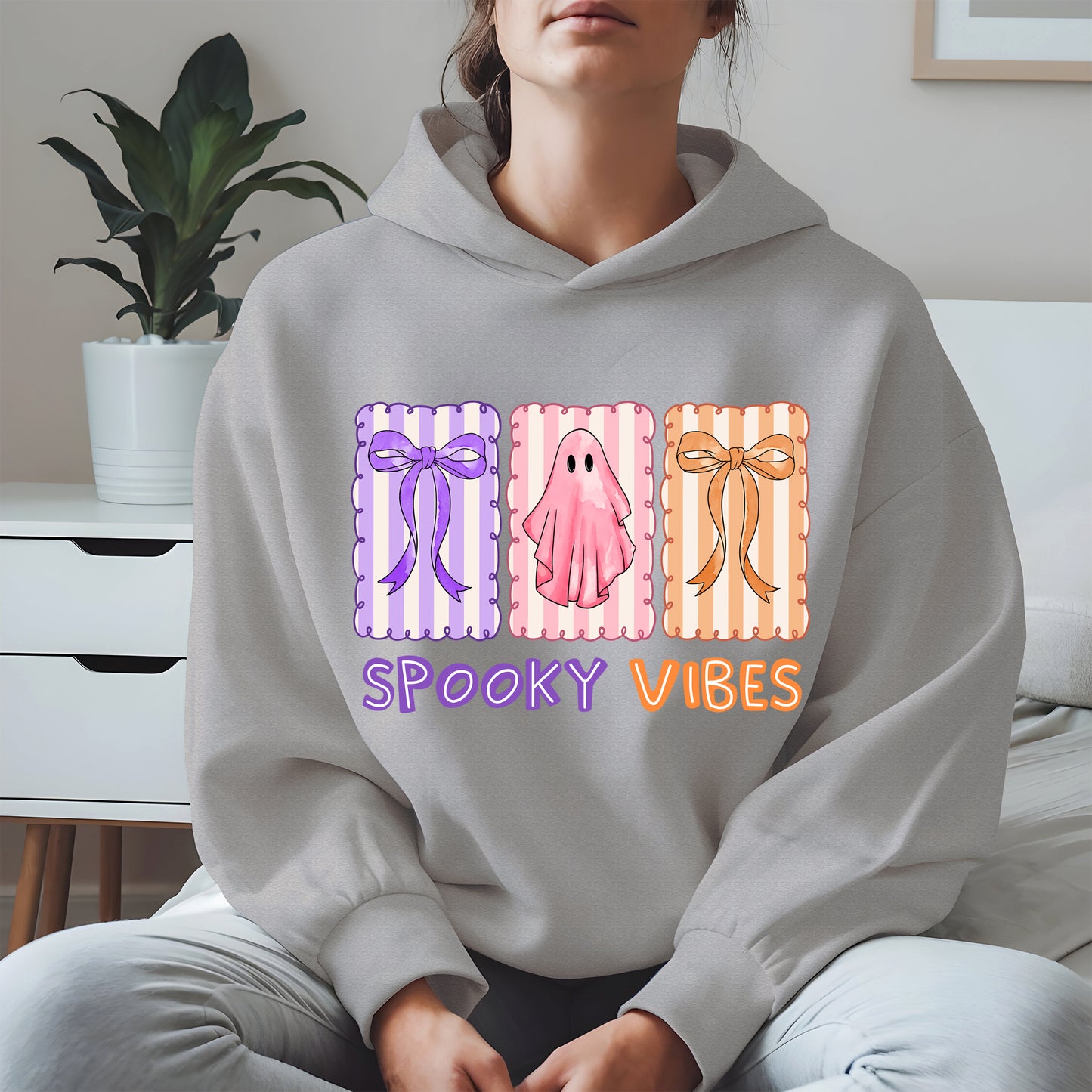 Spooky Vibes Shirt Hoodie Sweatshirt for Halloween and Fall Looks