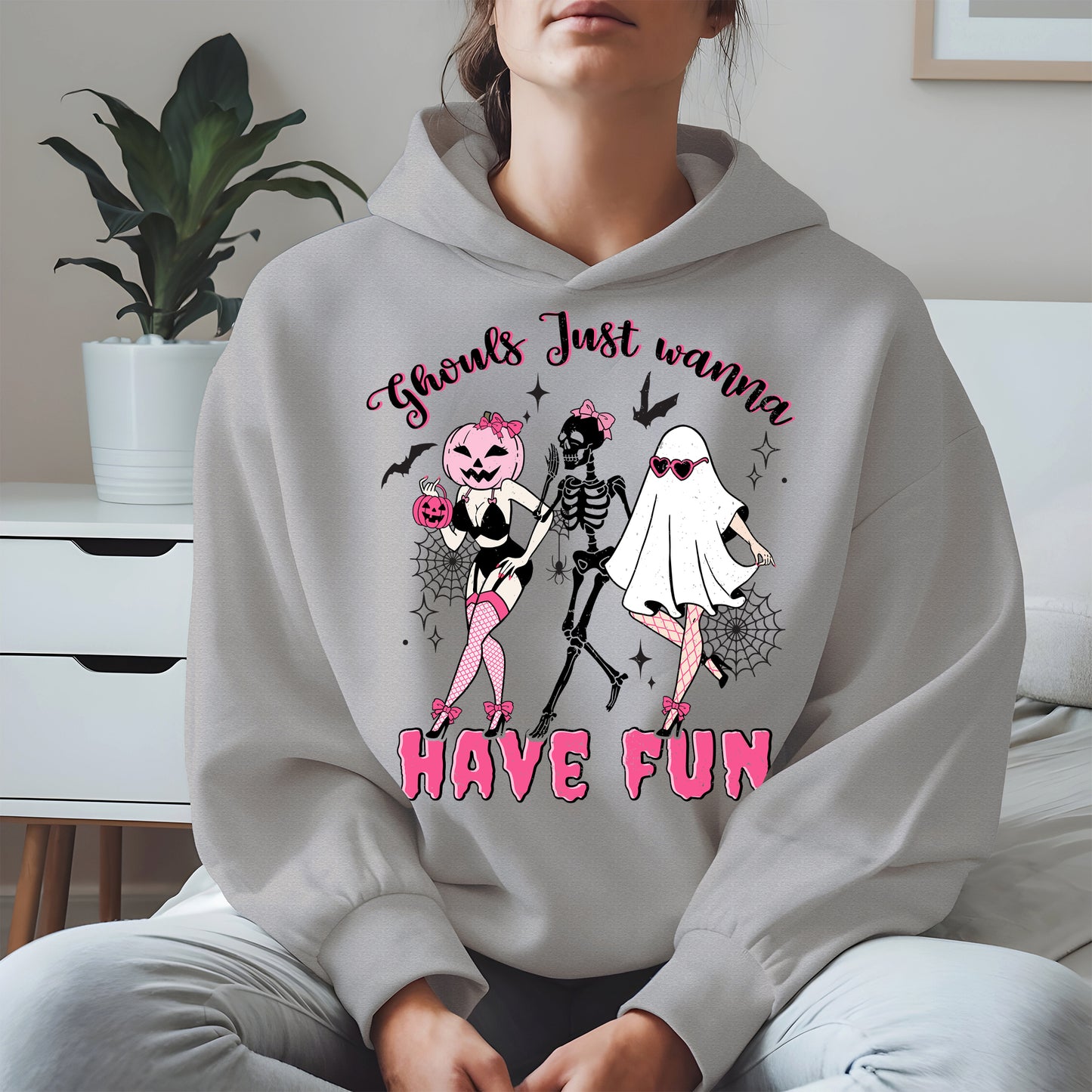Ghouls Just Wanna Have Fun Halloween Pinup Design