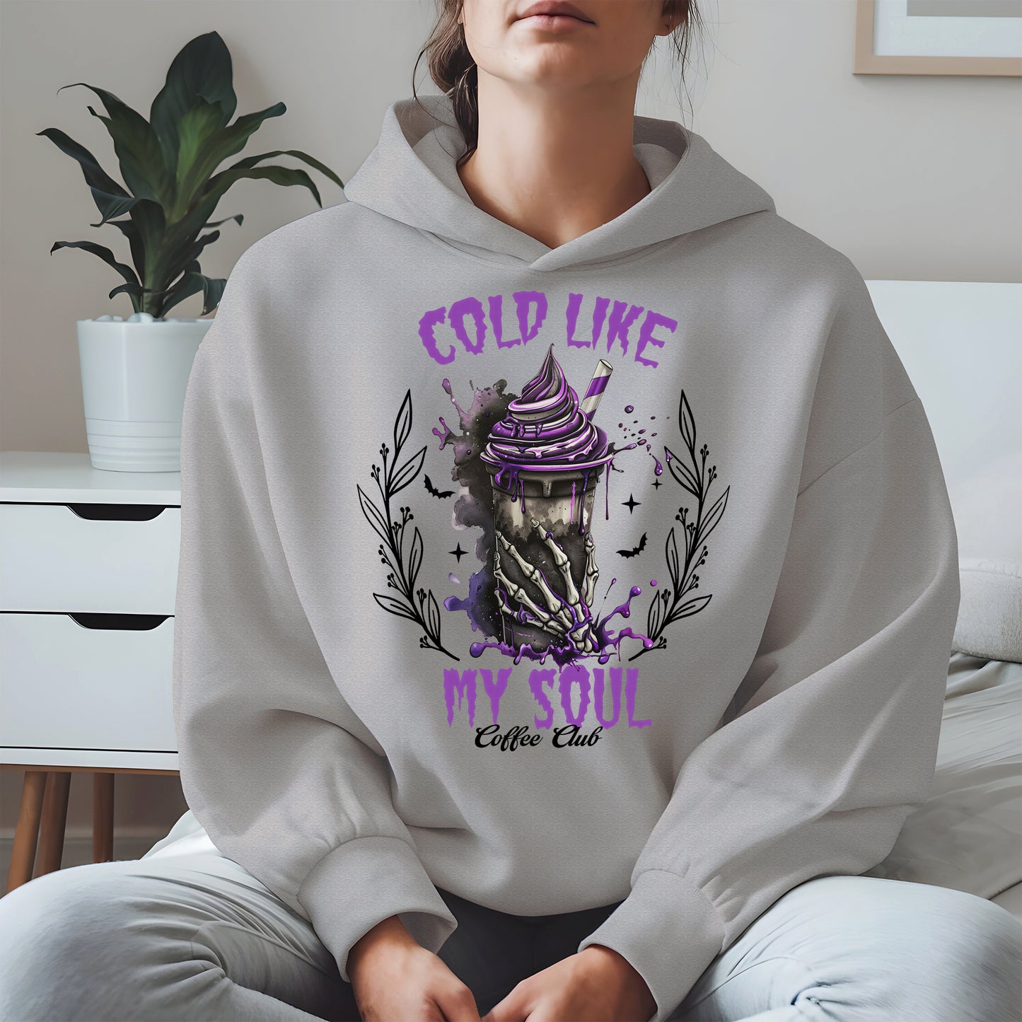 Cold Like My Soul Skeleton Drink Halloween Shirt