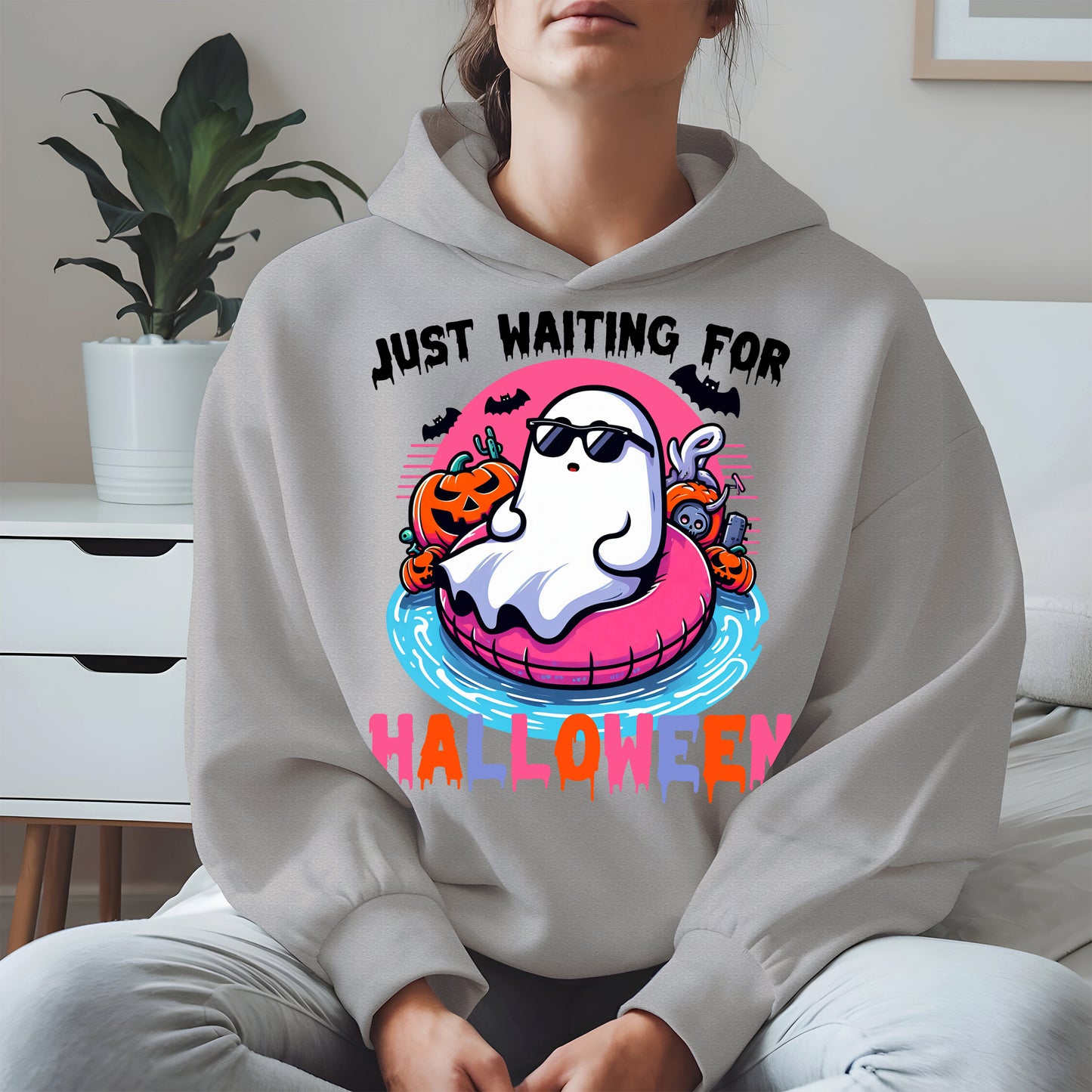 Chill Ghost Halloween Pool Float Shirt