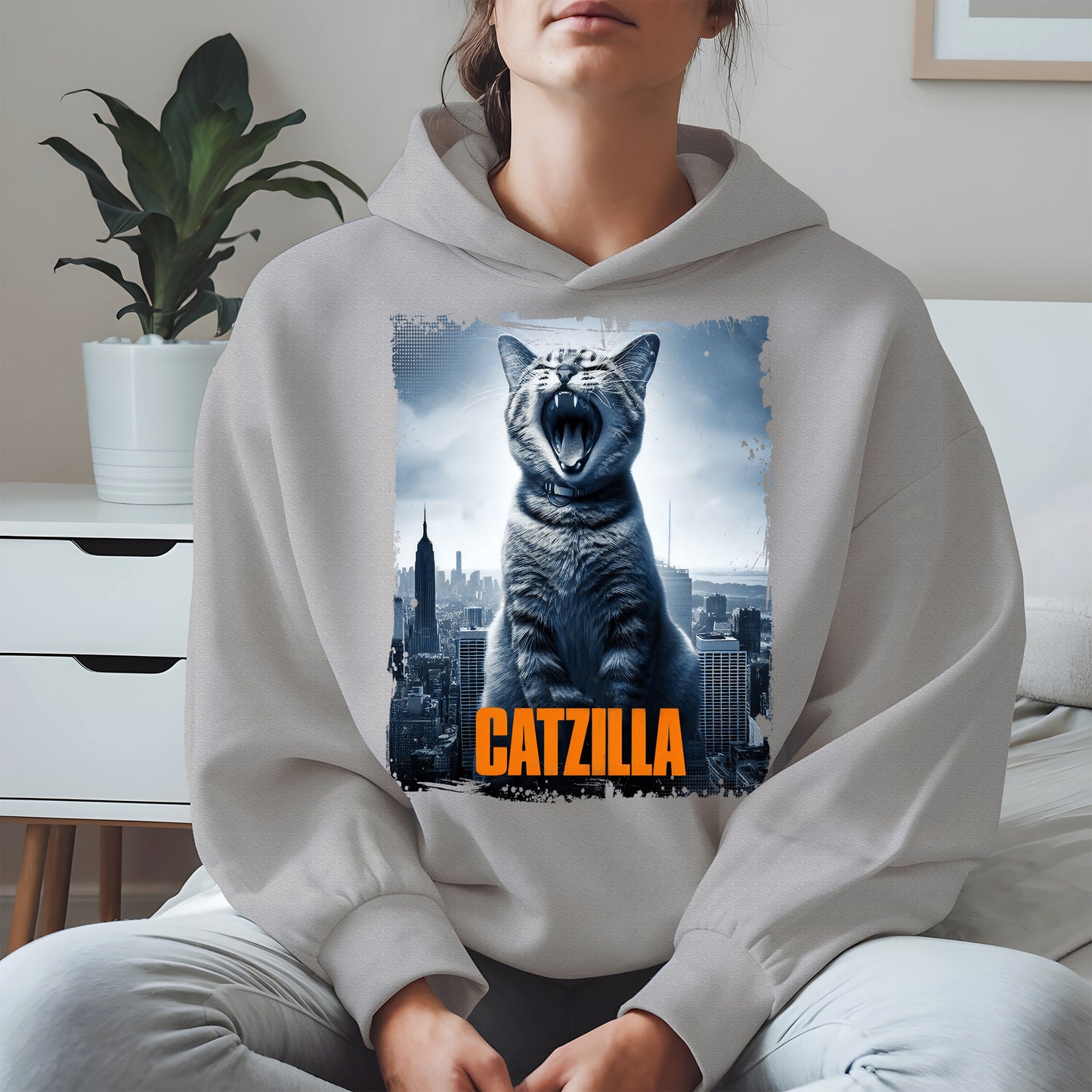Catzilla Funny Cat Shirt Hoodie Sweatshirt