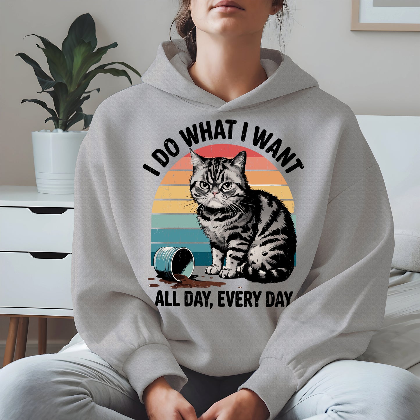I Do What I Want Angry Cat Shirt Hoodie Sweatshirt