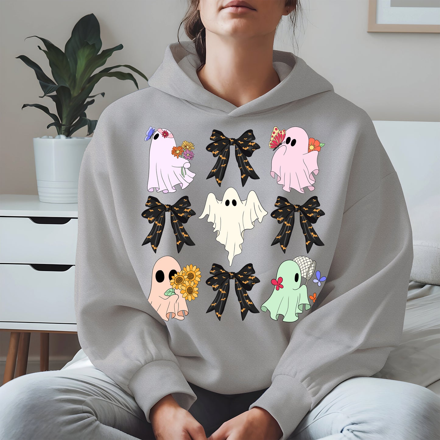 Cute Ghost and Bow Halloween Shirt