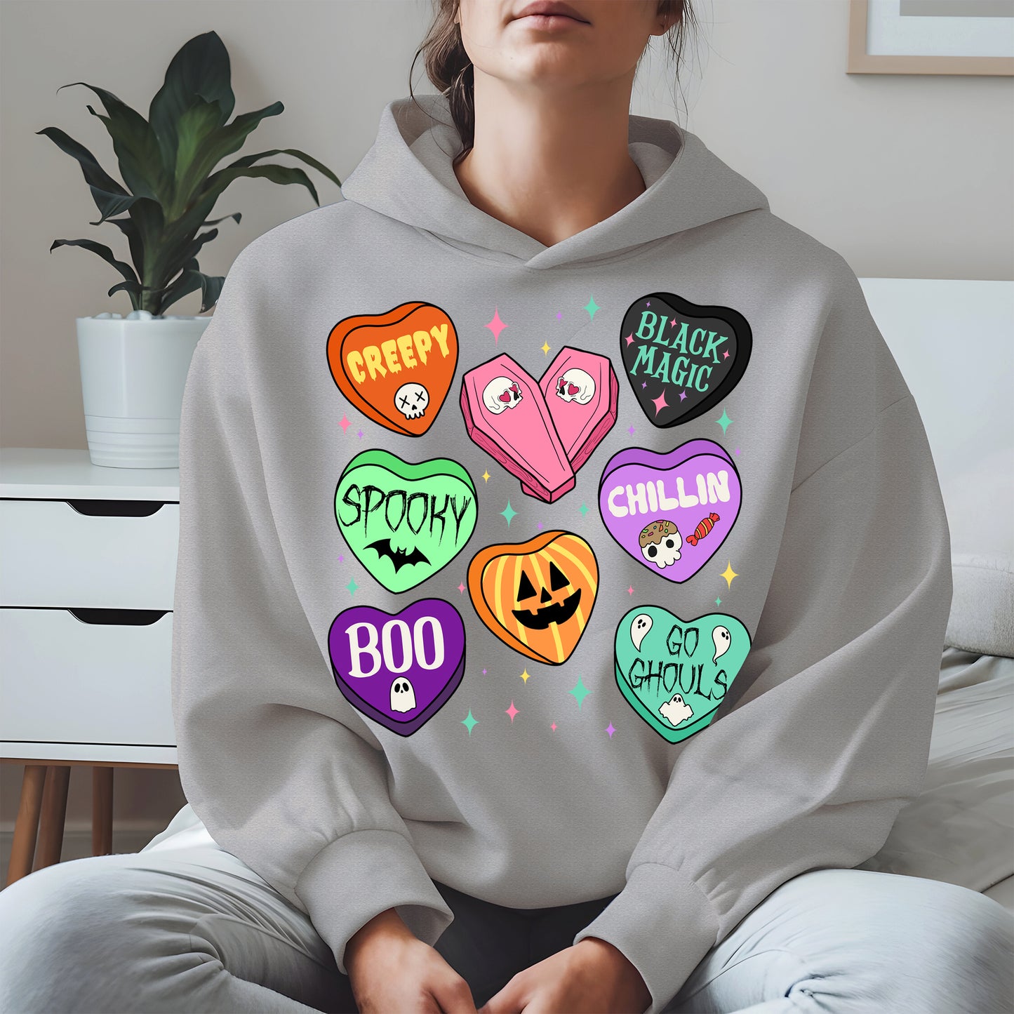 Spooky Candy Heart Halloween Shirt