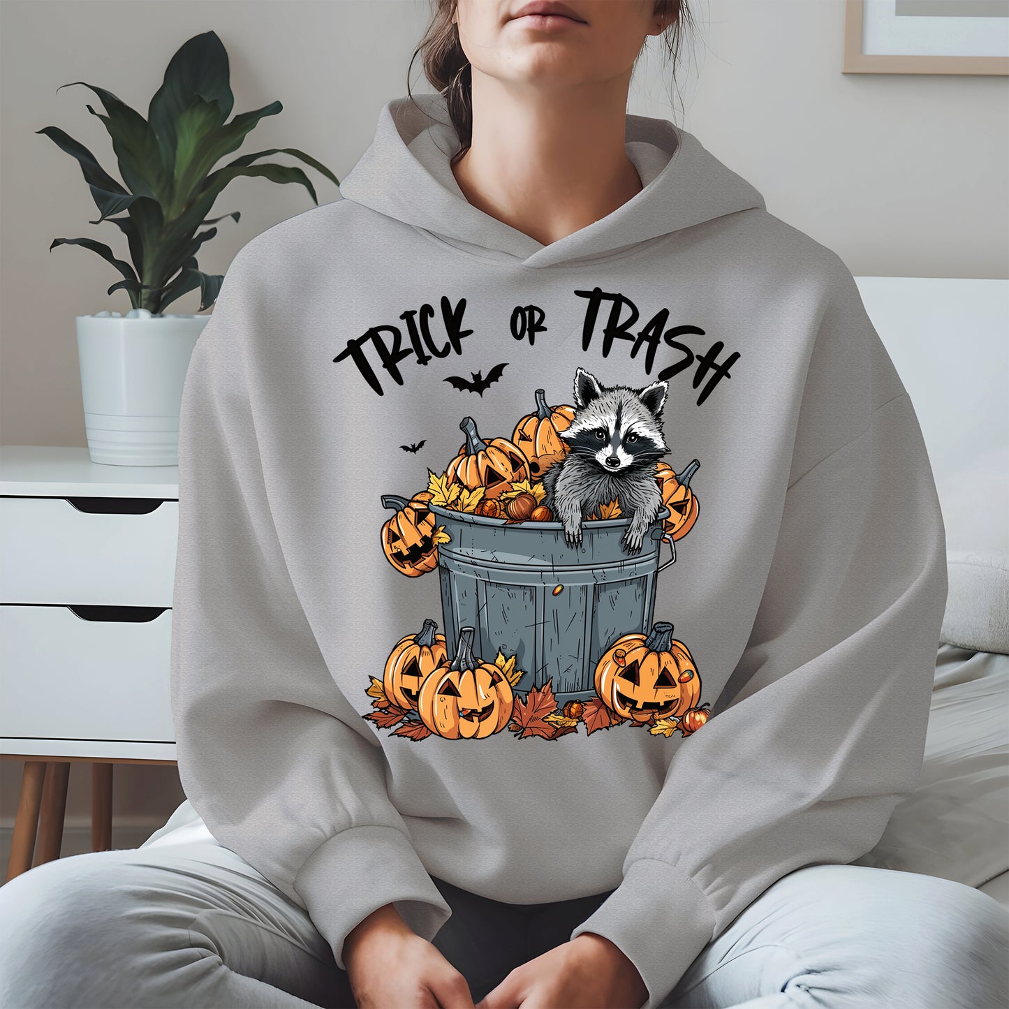 Trick or Trash Raccoon Halloween Shirt