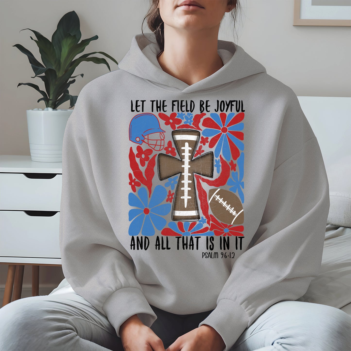 Faith Football Shirt Sport Tee Hoodie Sweatshirt Gift for Fans