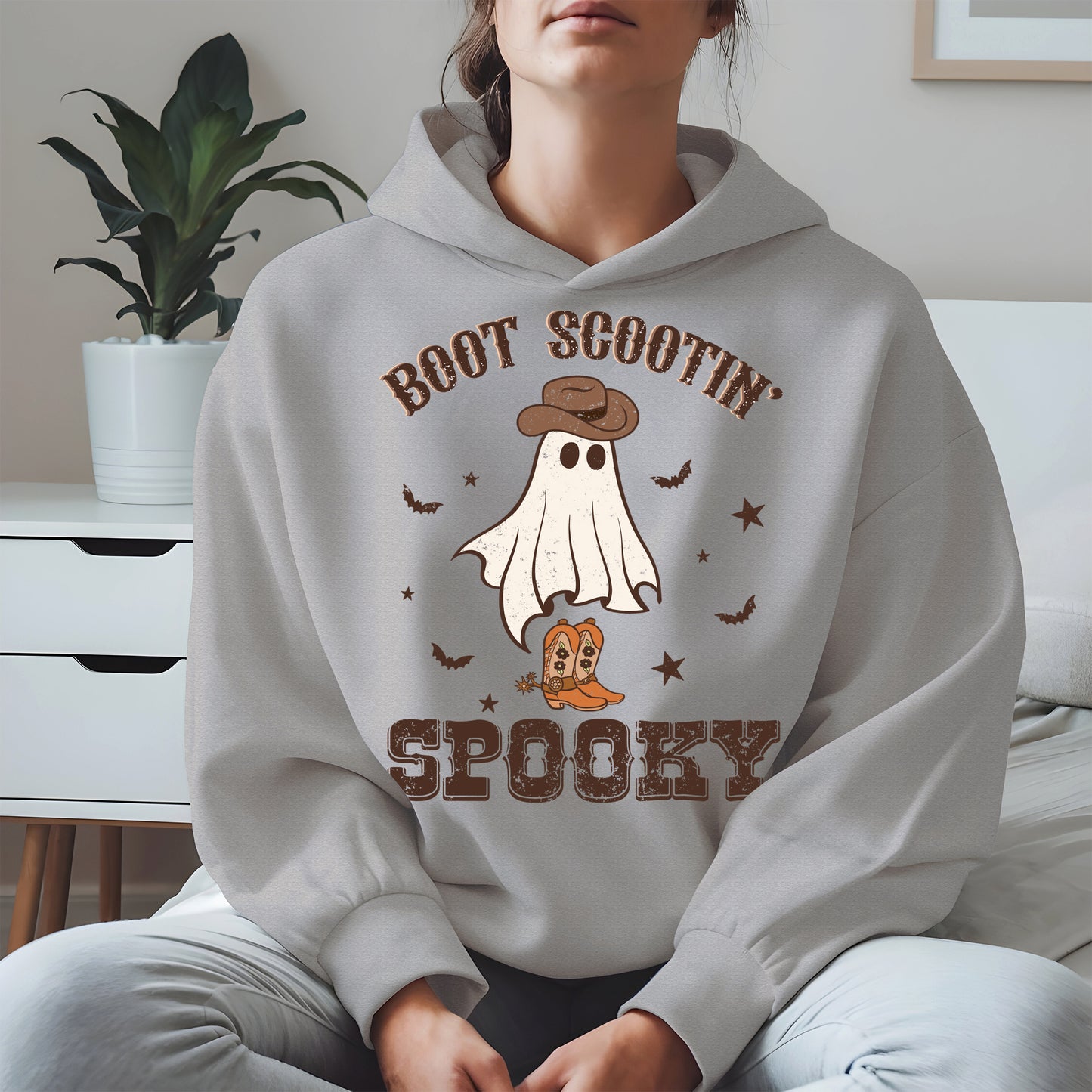 Boot Scootin Spooky Ghost Tee