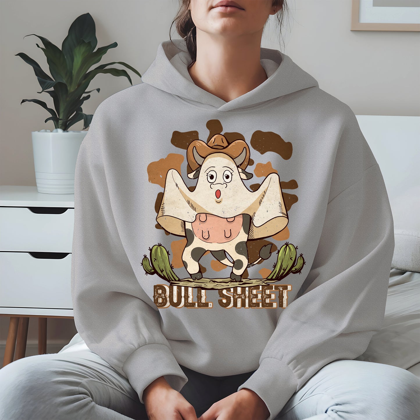 Bull Sheet Funny Ghost Cow Tee