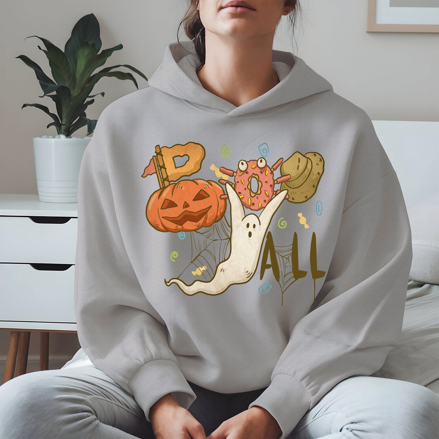 Boo Yall Cute Halloween Fall Tee