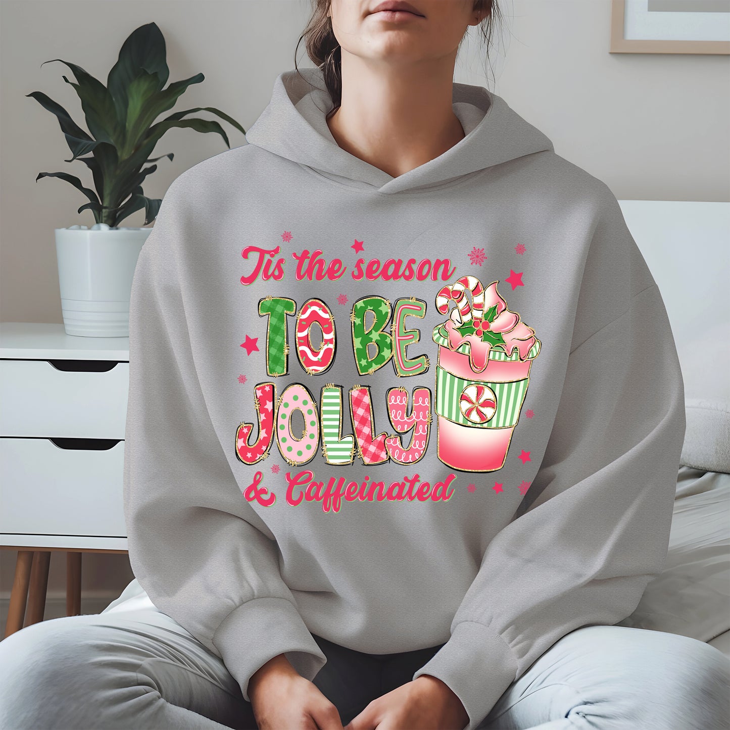 Tis the Season to Be Jolly and Caffeinated Shirt
