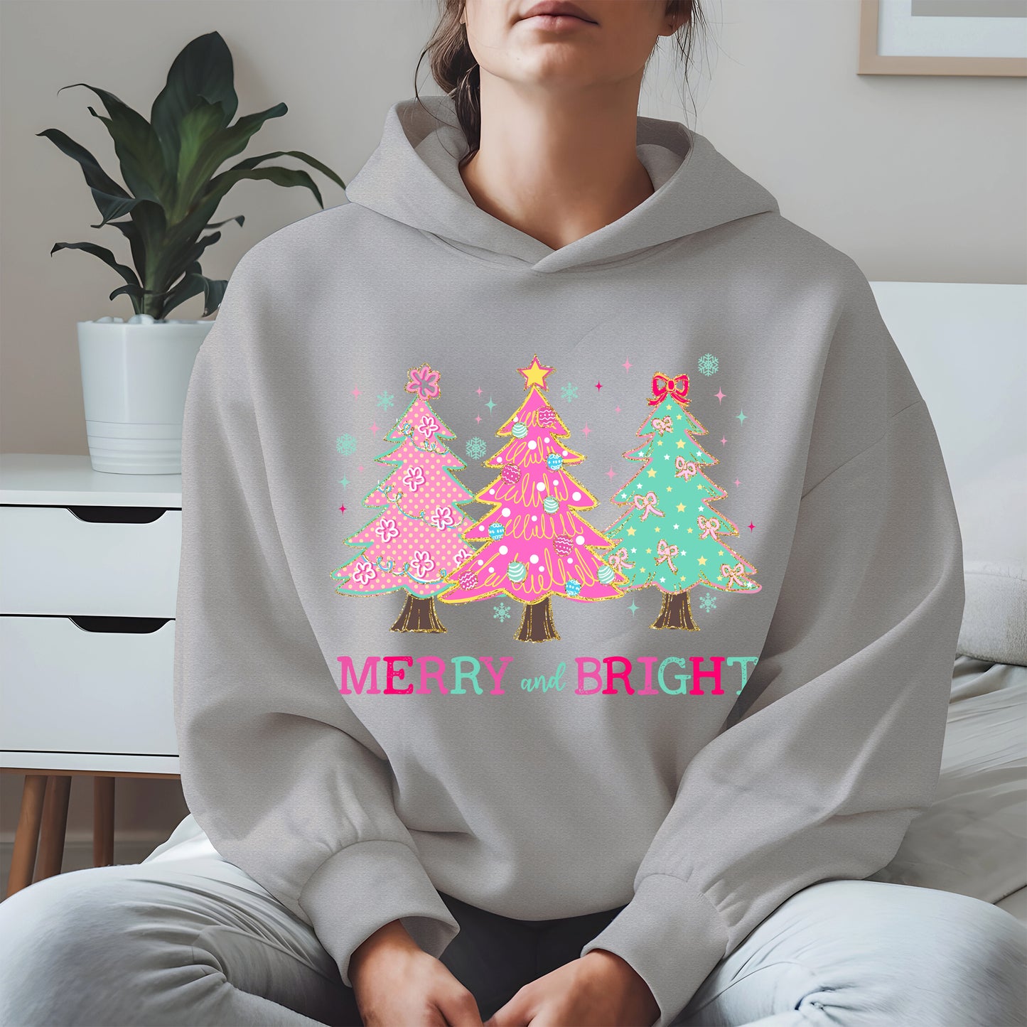 Merry and Bright Christmas Tree Shirt