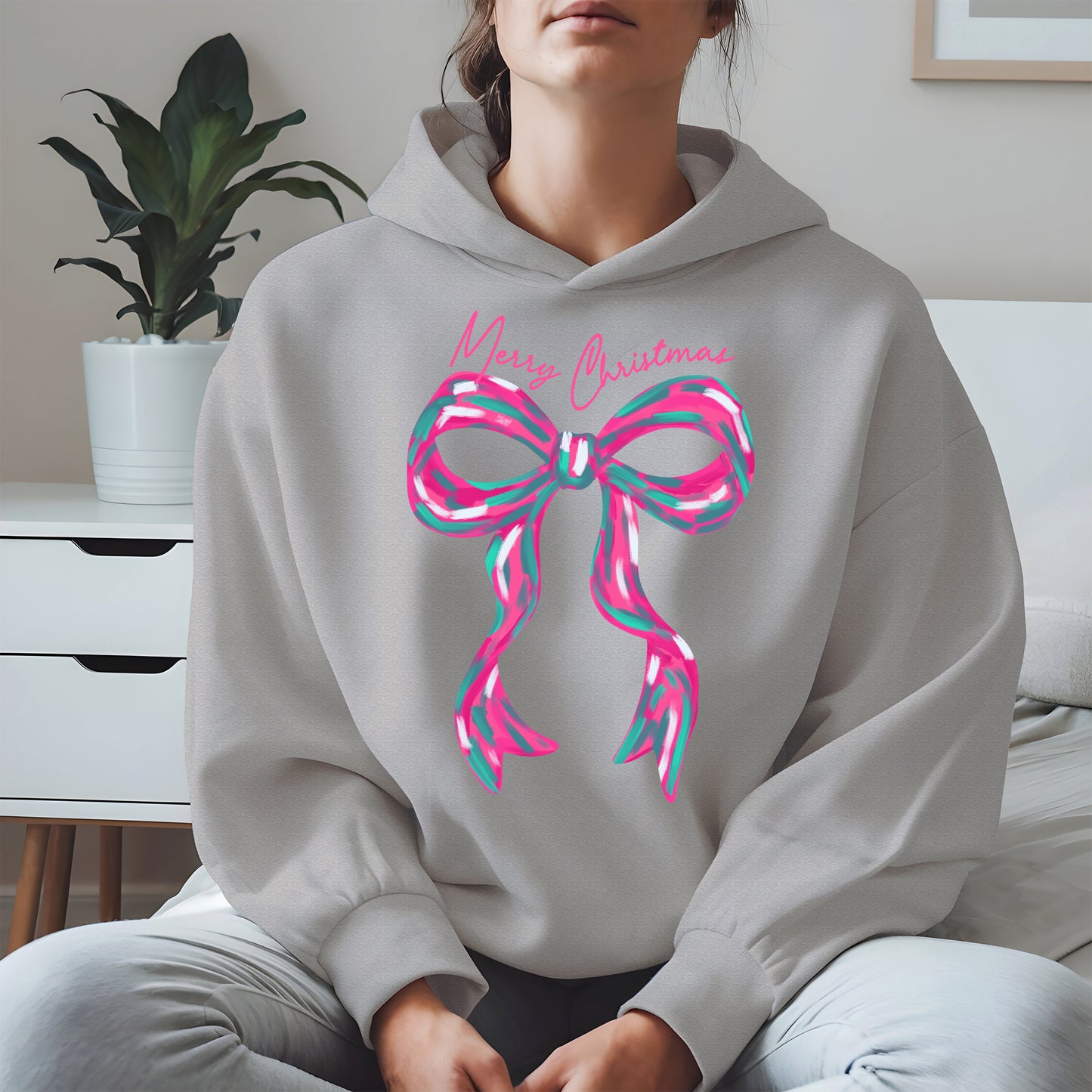Merry Christmas Coquette Bow Shirt