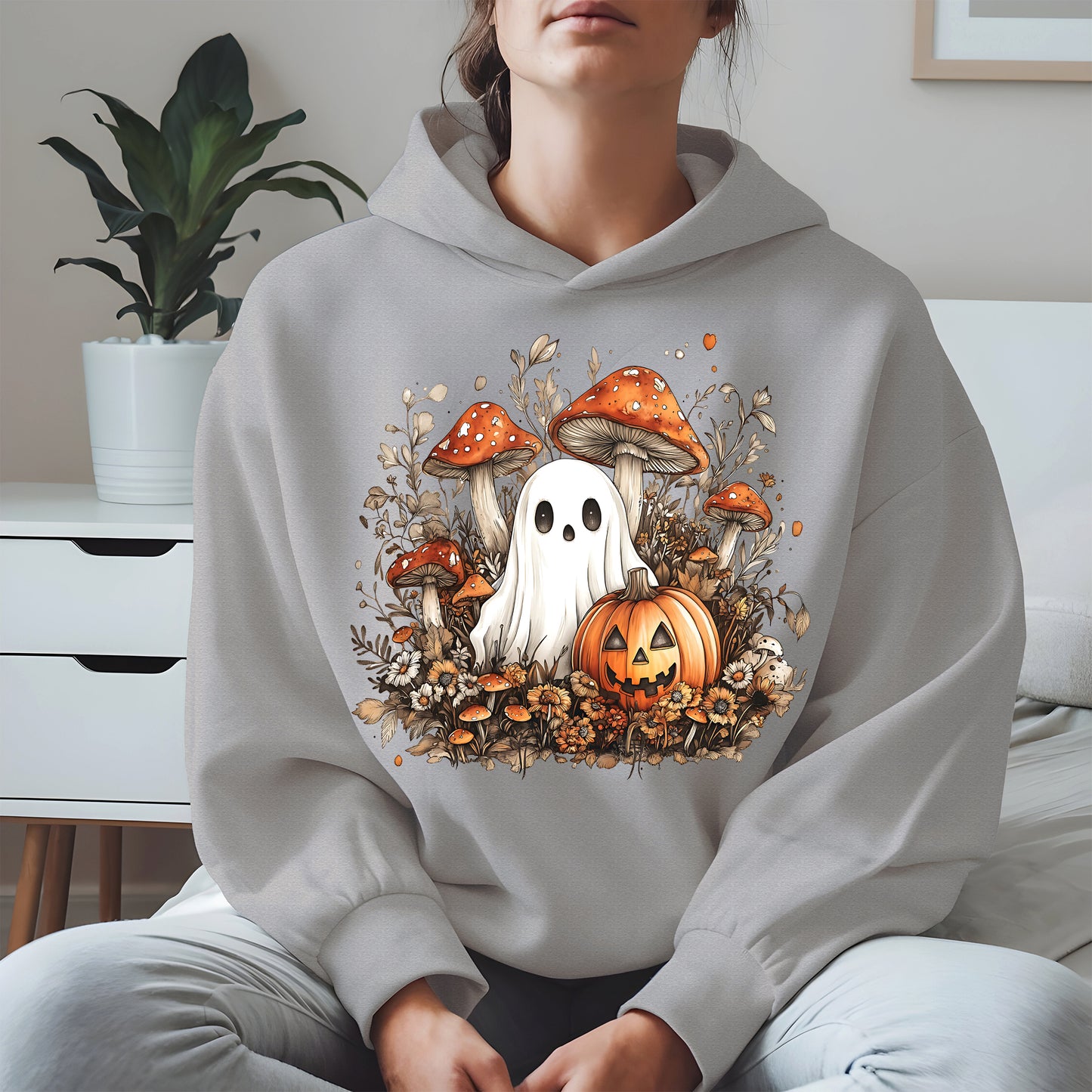 Floral Cute Ghost halloween shirt
