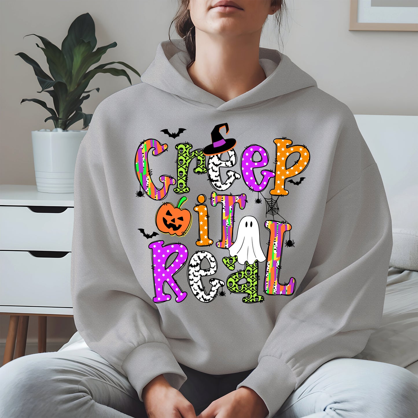 Creep It Real Doodle halloween shirt