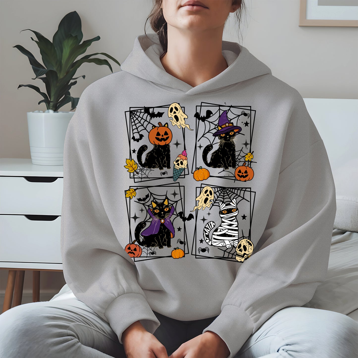 Black Cat Halloween shirt and hoodie