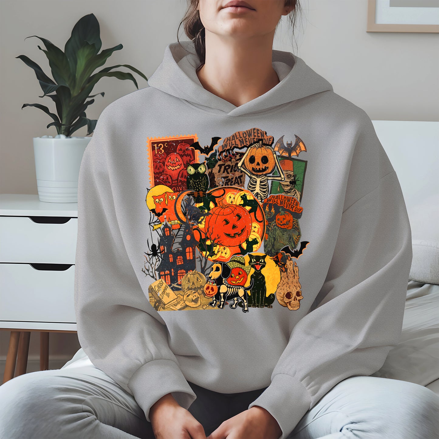 Collage Halloween shirt and hoodie
