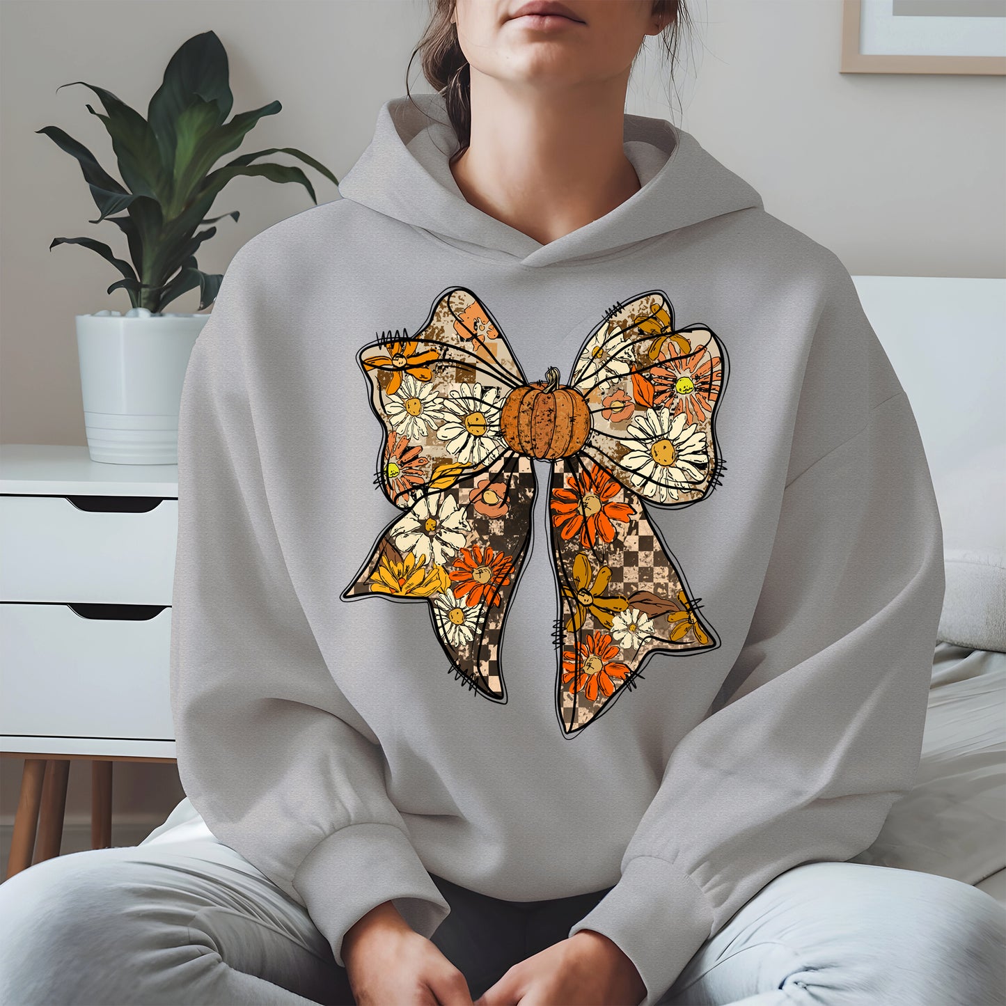 Floral Halloween Coquette Bow shirt