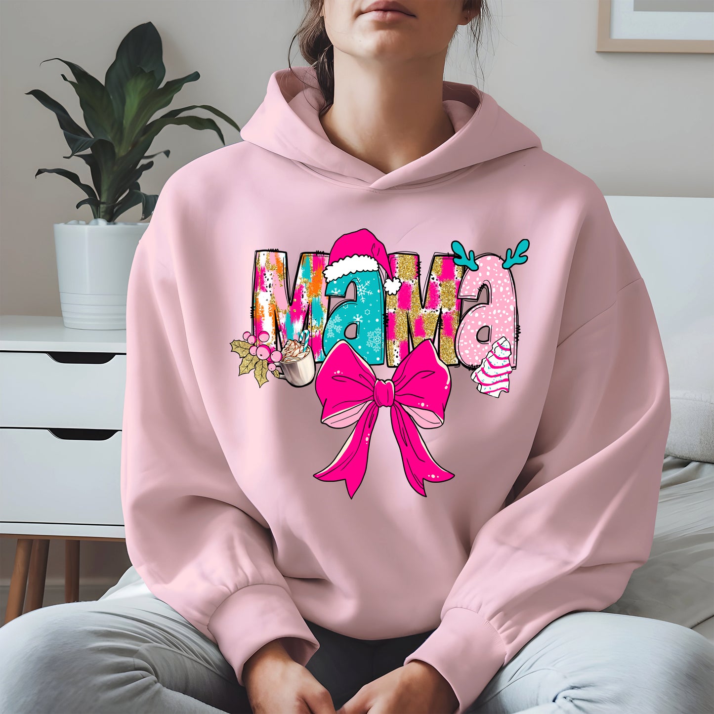 Merry Christmas Mama Shirt Cute Holiday Gift