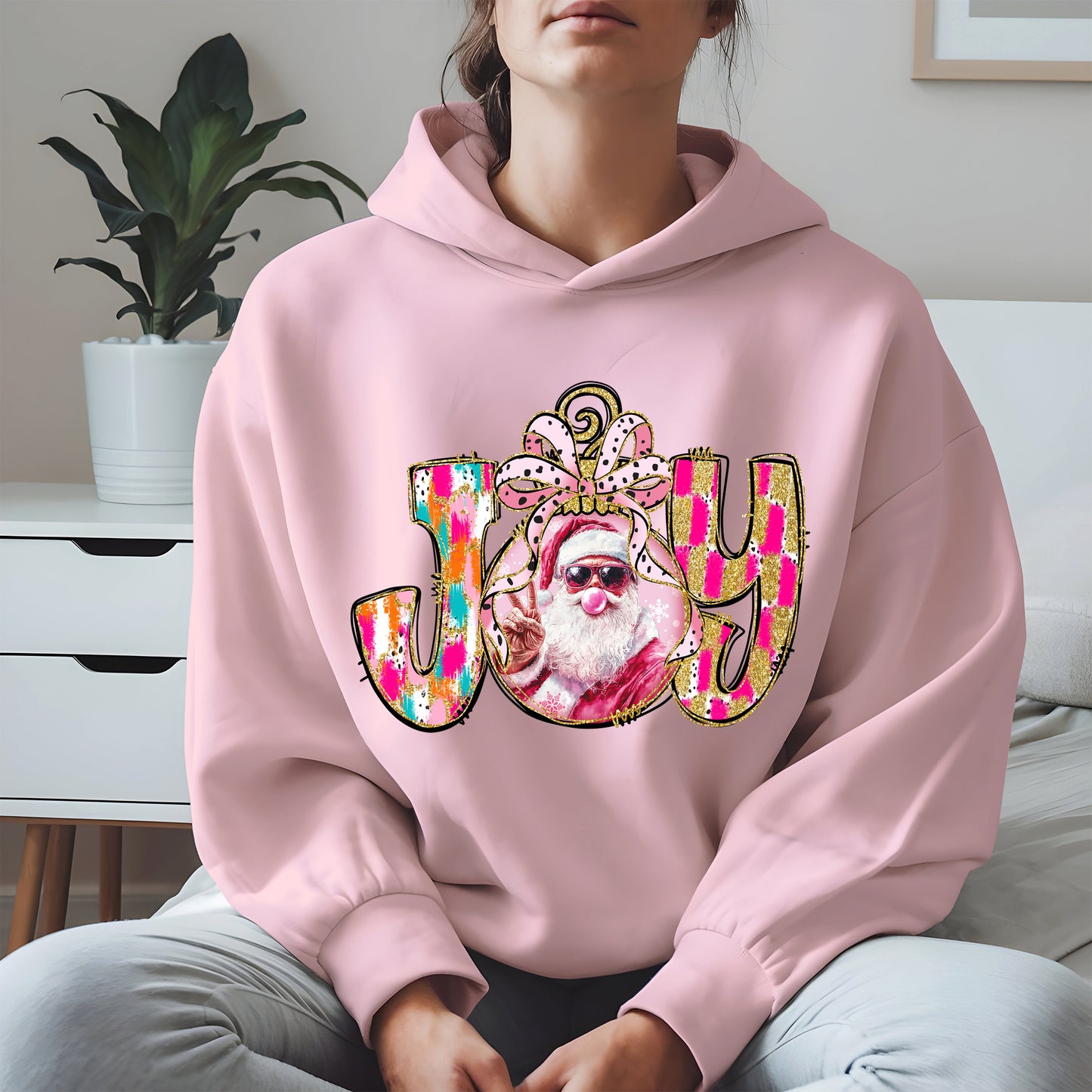Joy Christmas Shirt Santa Cool Holiday Gift