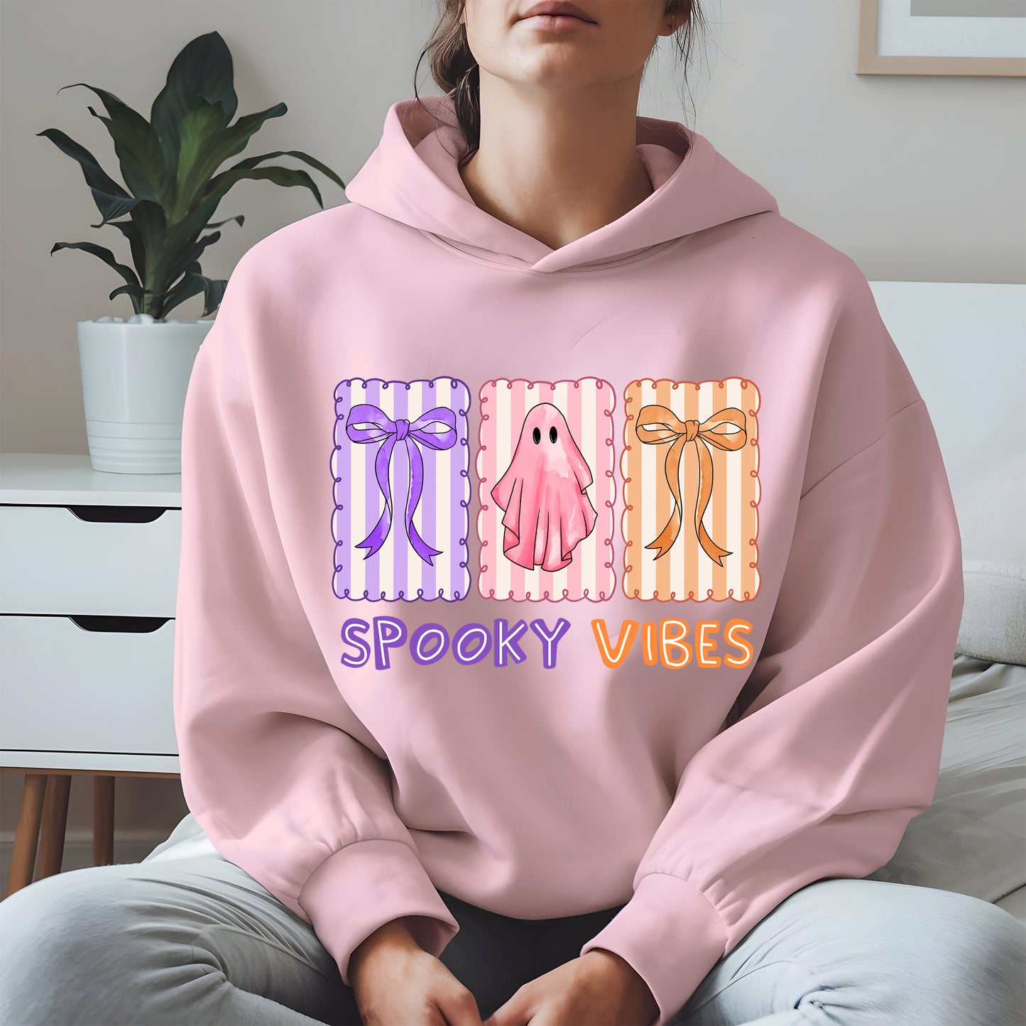 Spooky Vibes Shirt Hoodie Sweatshirt for Halloween and Fall Looks