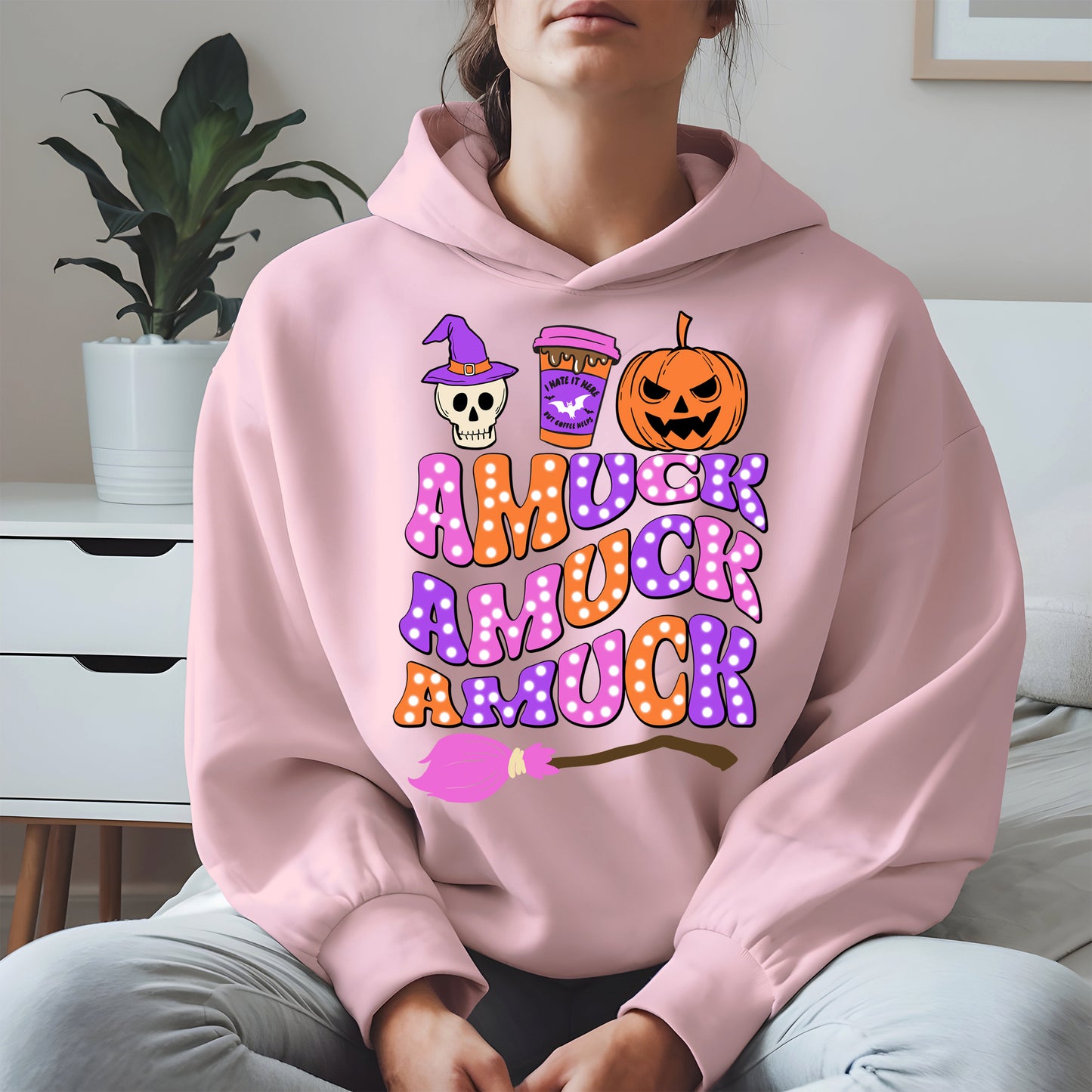 Amuck Amuck Amuck Shirt - Funny Halloween Coffee Witch Tee