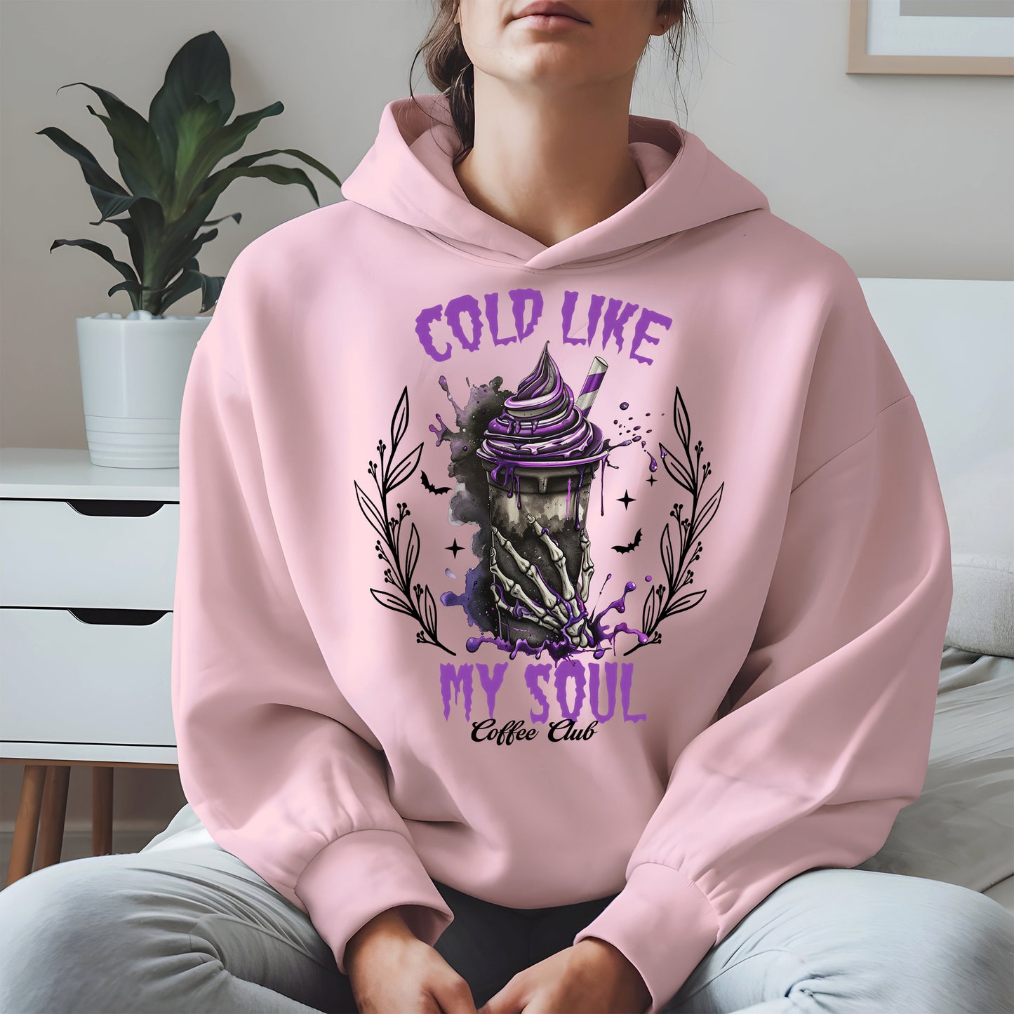 Cold Like My Soul Skeleton Drink Halloween Shirt