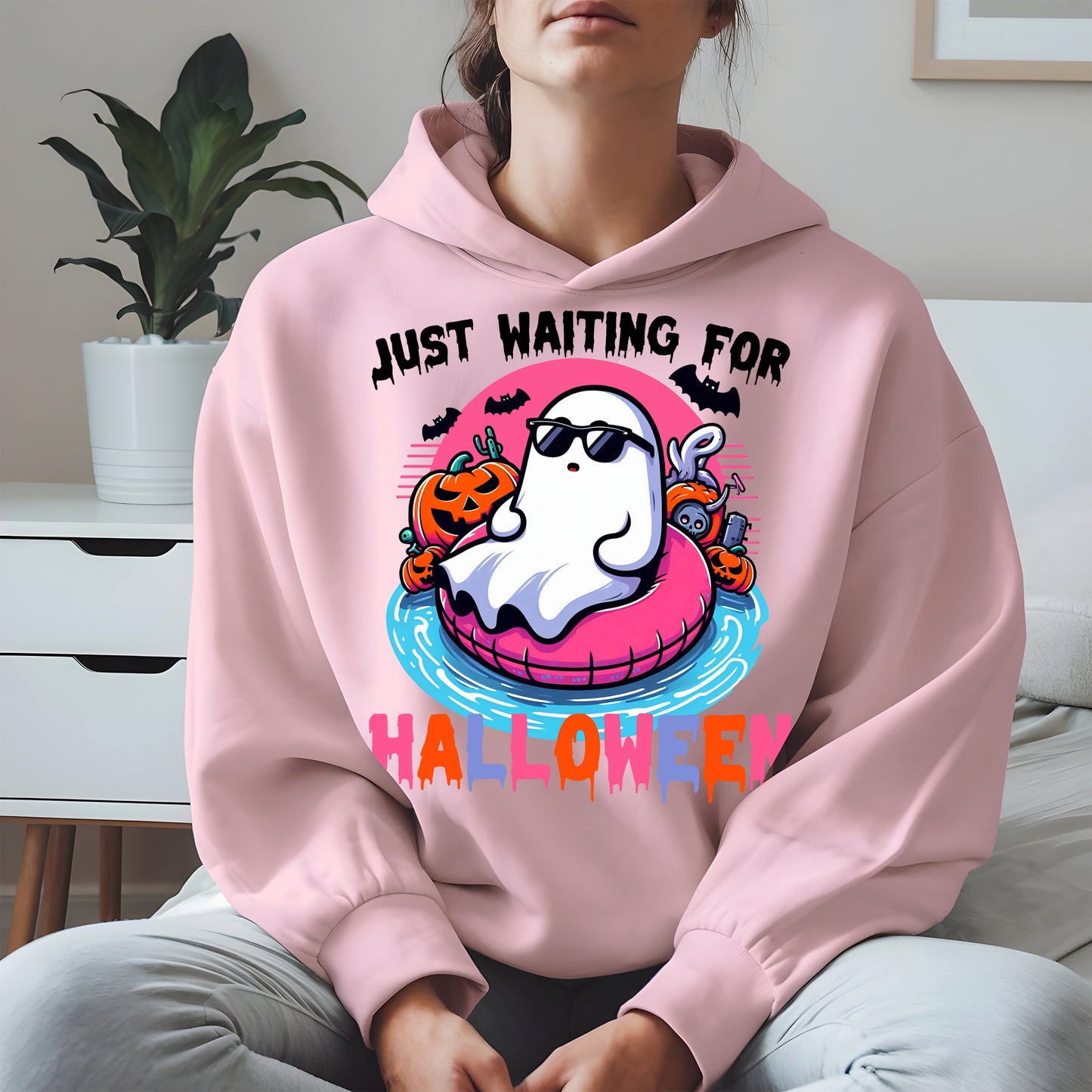 Chill Ghost Halloween Pool Float Shirt