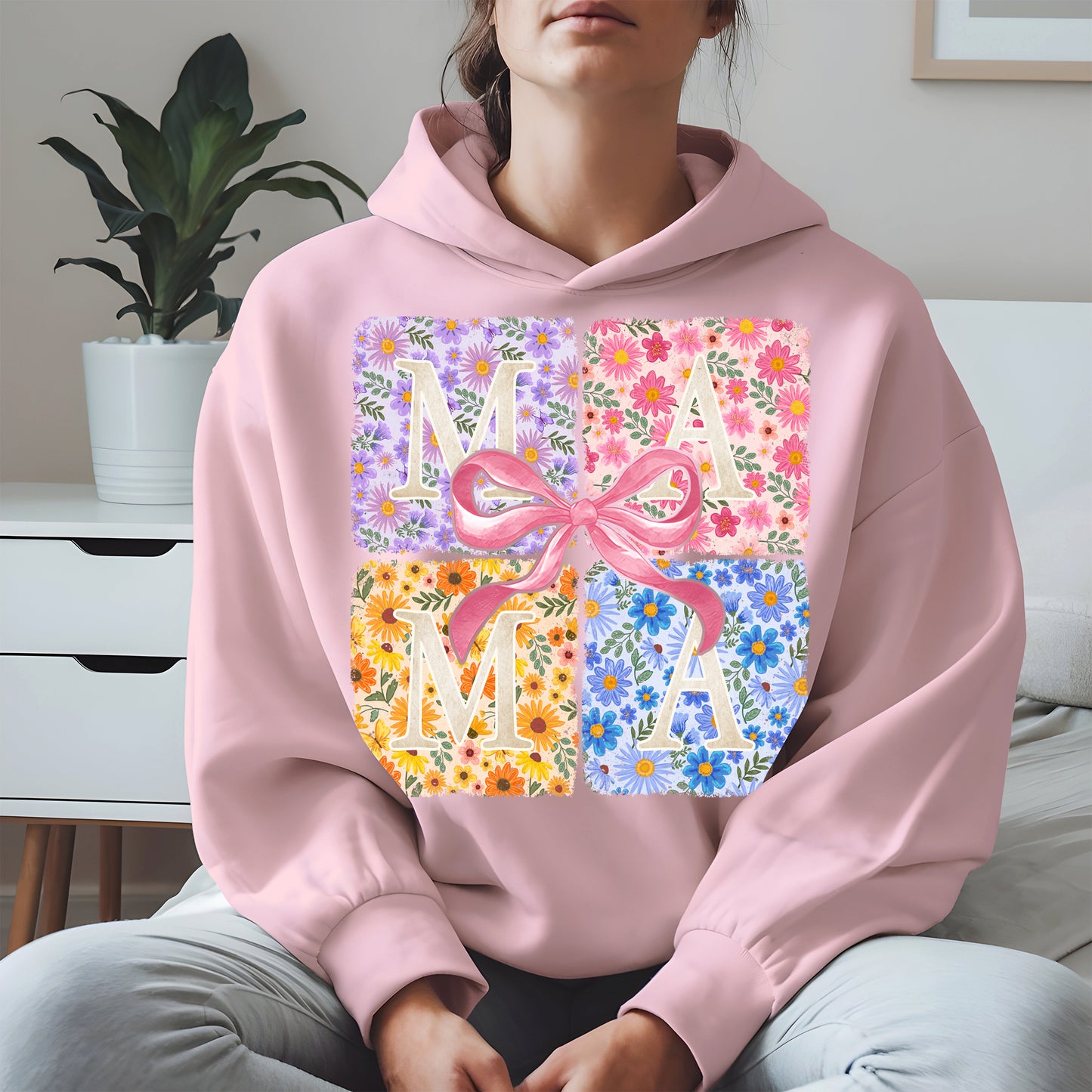 Floral MAMA Shirt Mother Tee Hoodie Sweatshirt Gift for Moms