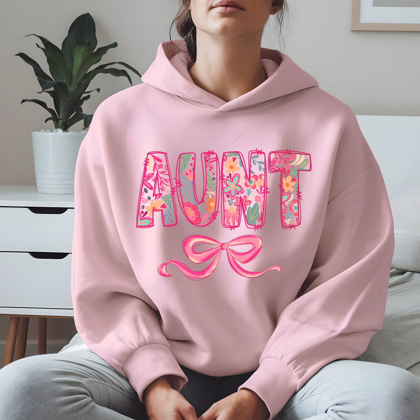 Floral Aunt Shirt Gift Tee Hoodie Sweatshirt for Cool Aunties