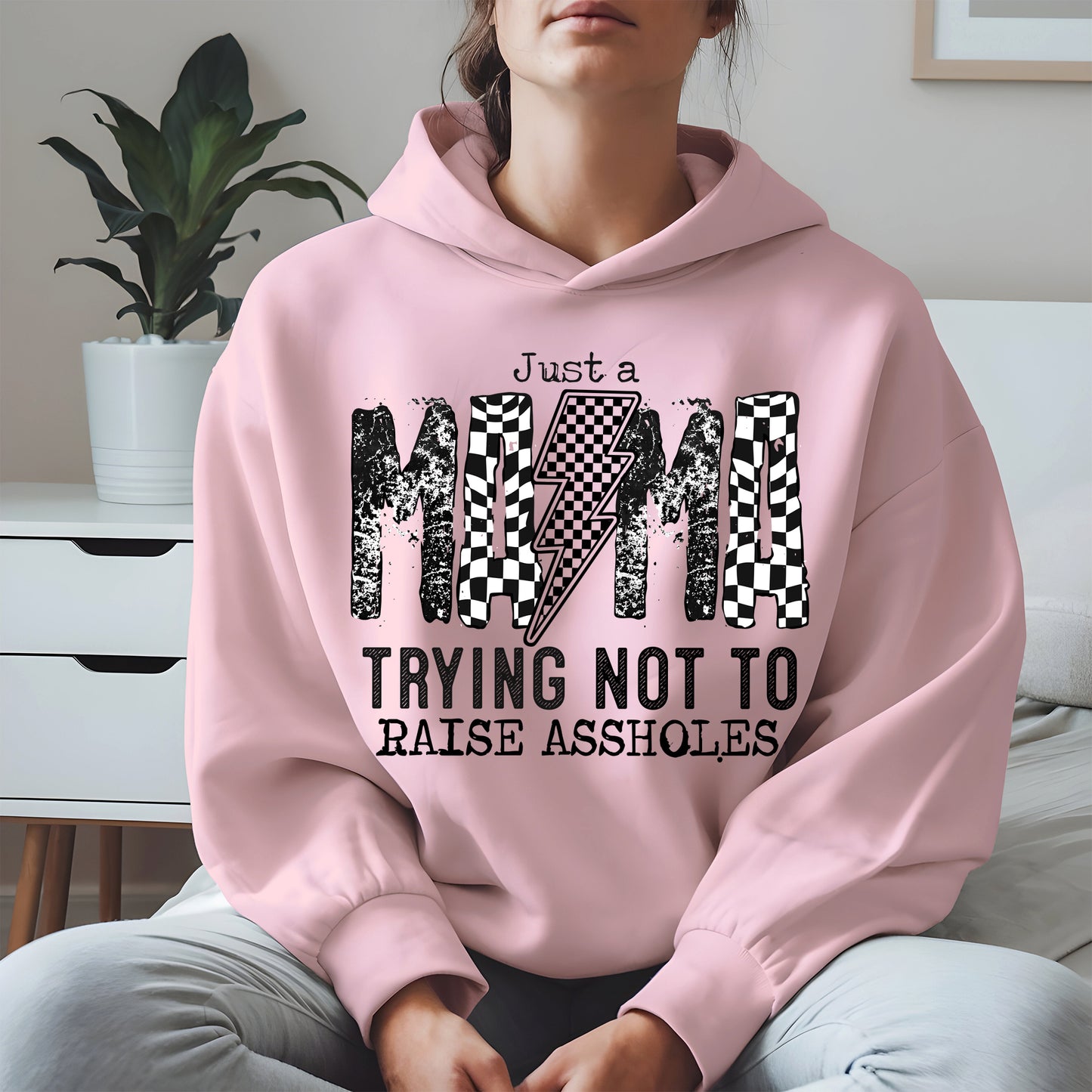 Just a Mama Trying Shirt Hoodie Sweatshirt Gift for Moms