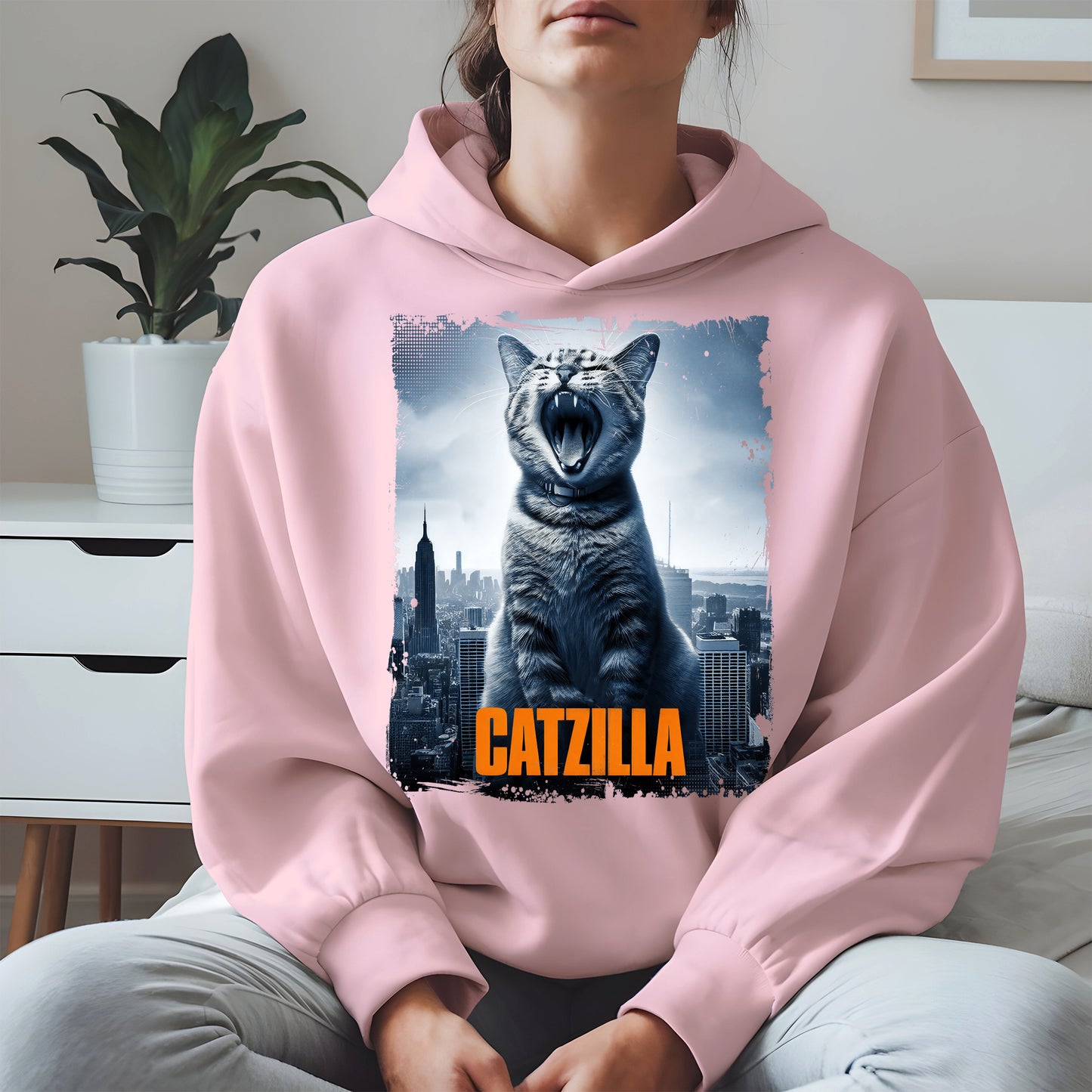 Catzilla Funny Cat Shirt Hoodie Sweatshirt