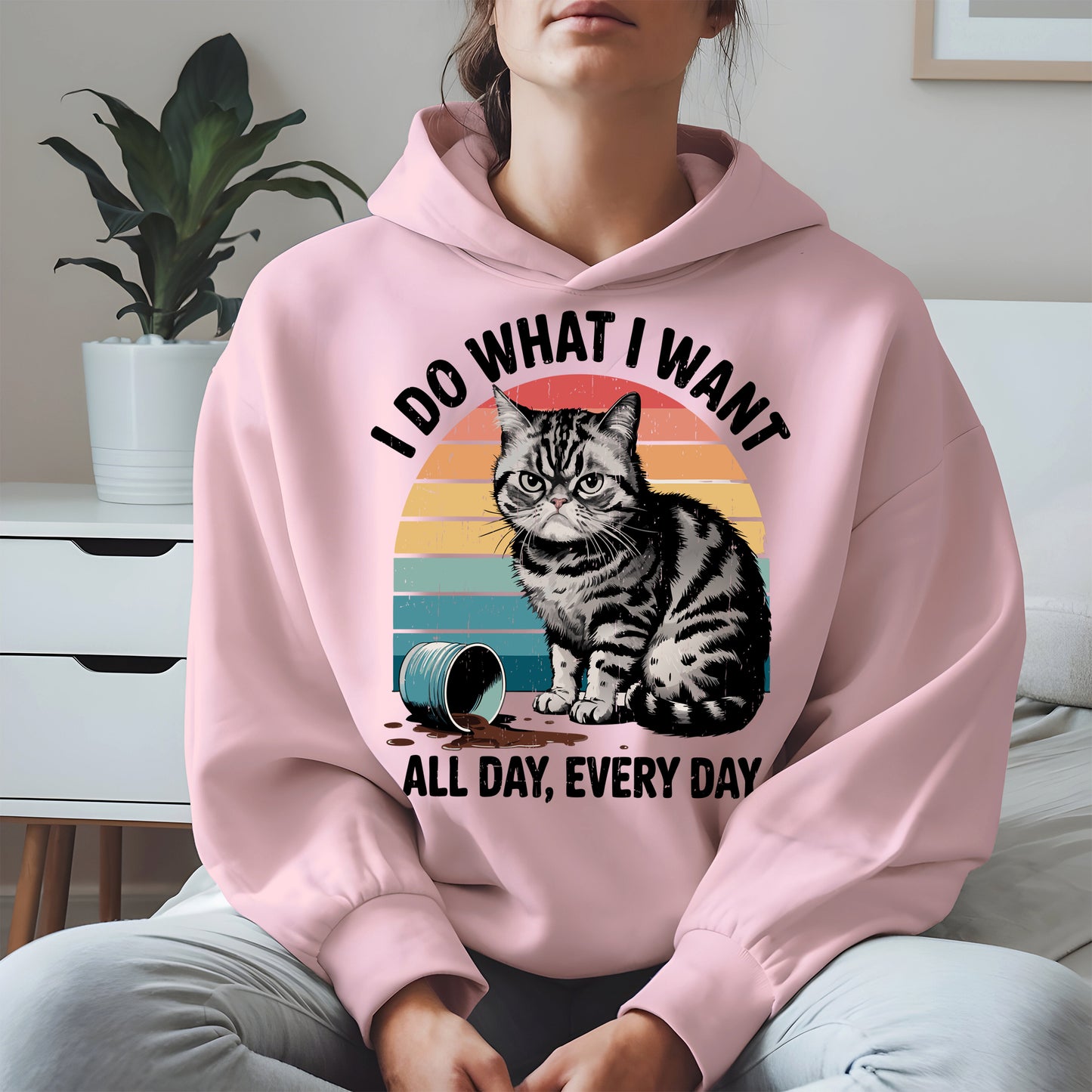 I Do What I Want Angry Cat Shirt Hoodie Sweatshirt