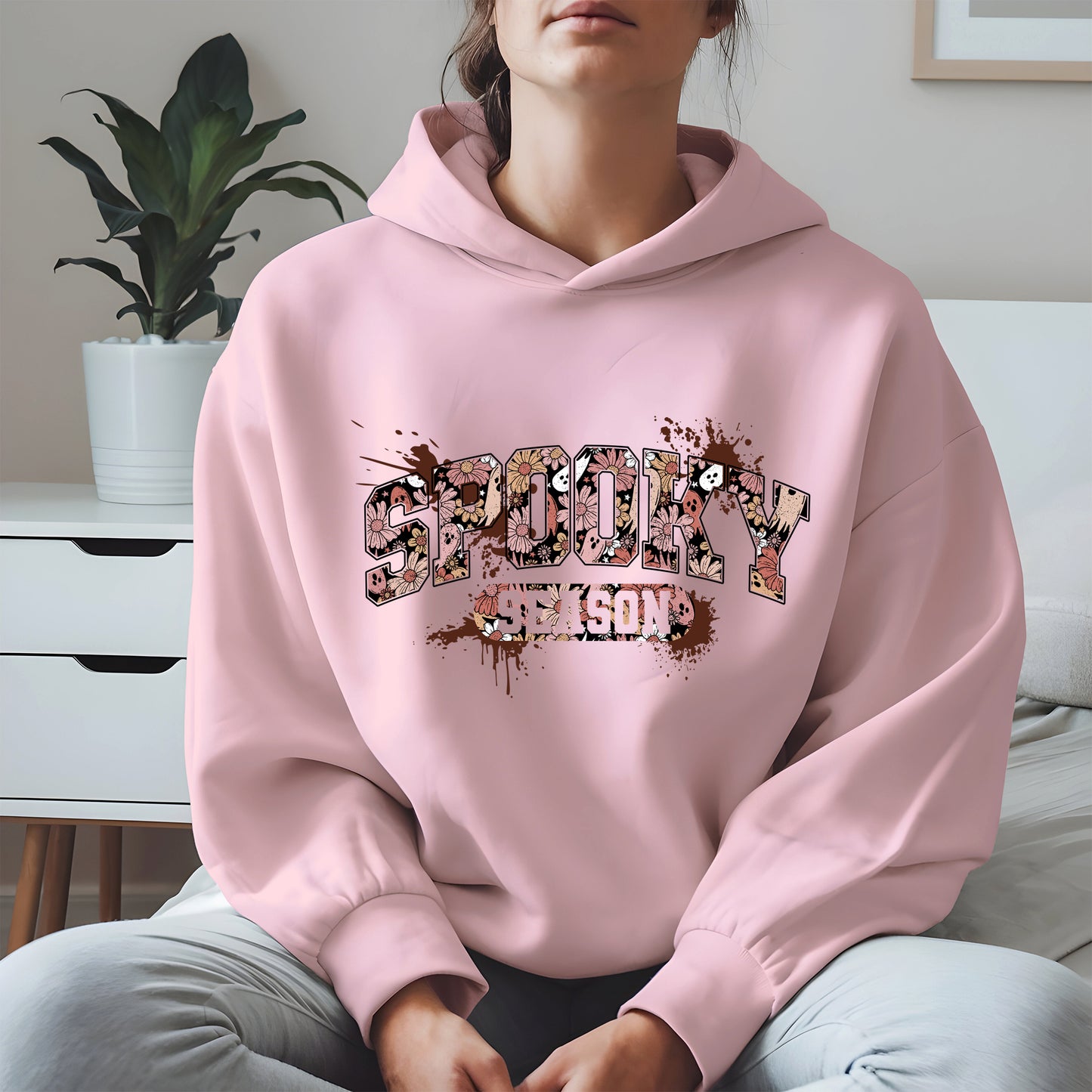 Grunge Floral Spooky Season Shirt