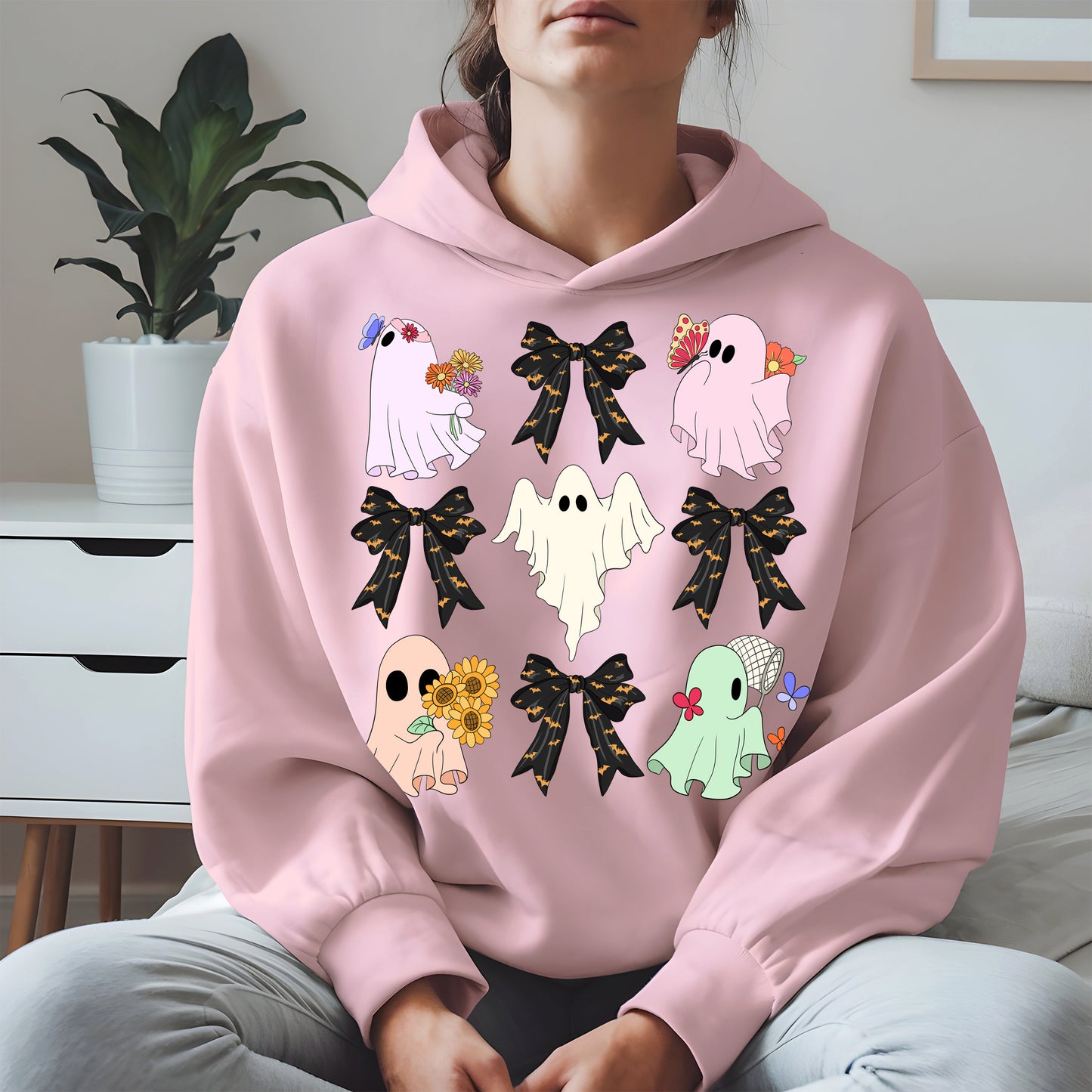 Cute Ghost and Bow Halloween Shirt