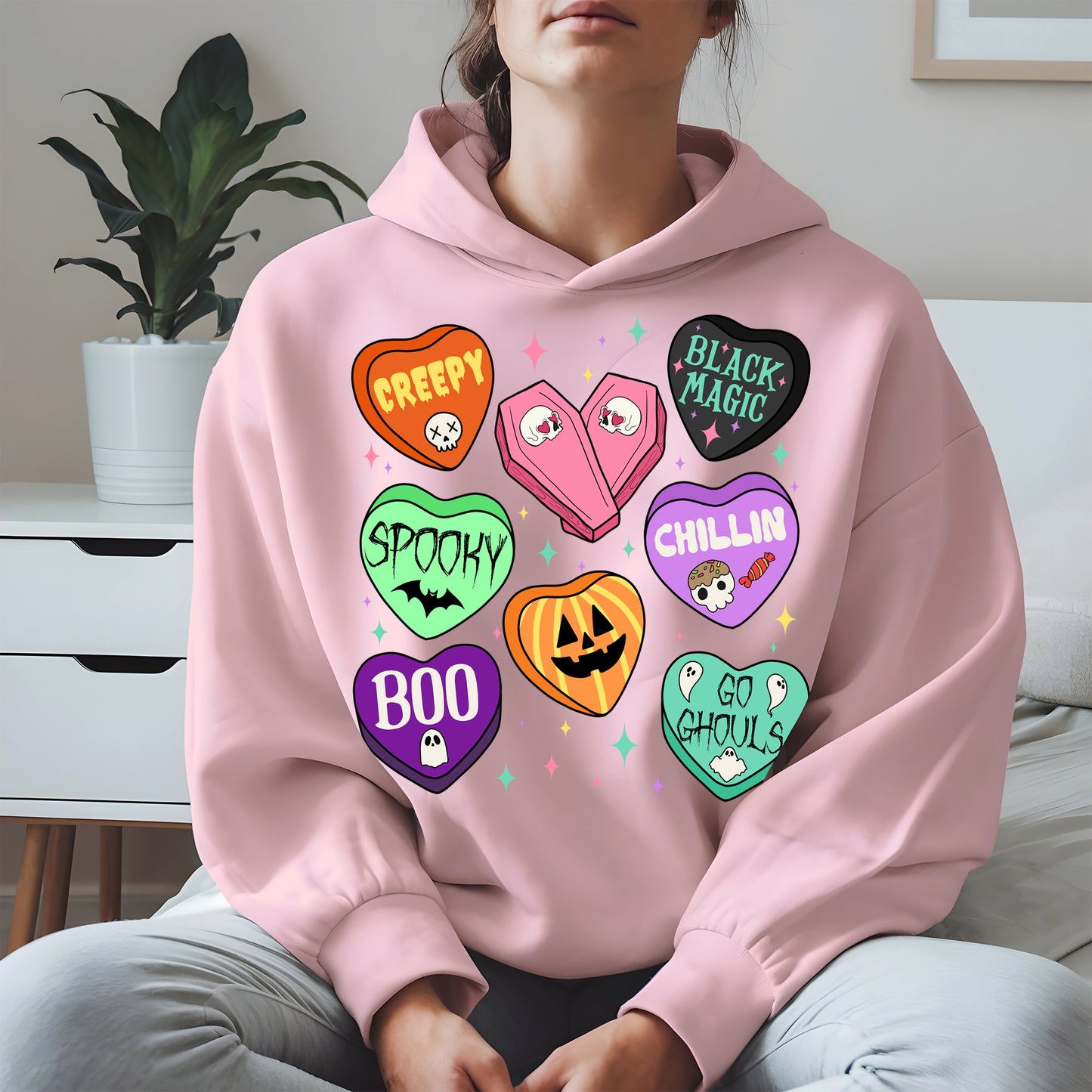 Spooky Candy Heart Halloween Shirt