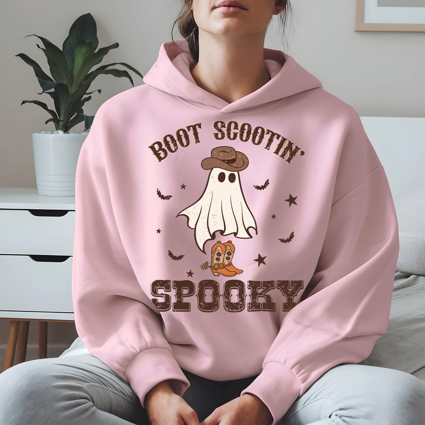 Boot Scootin Spooky Ghost Tee